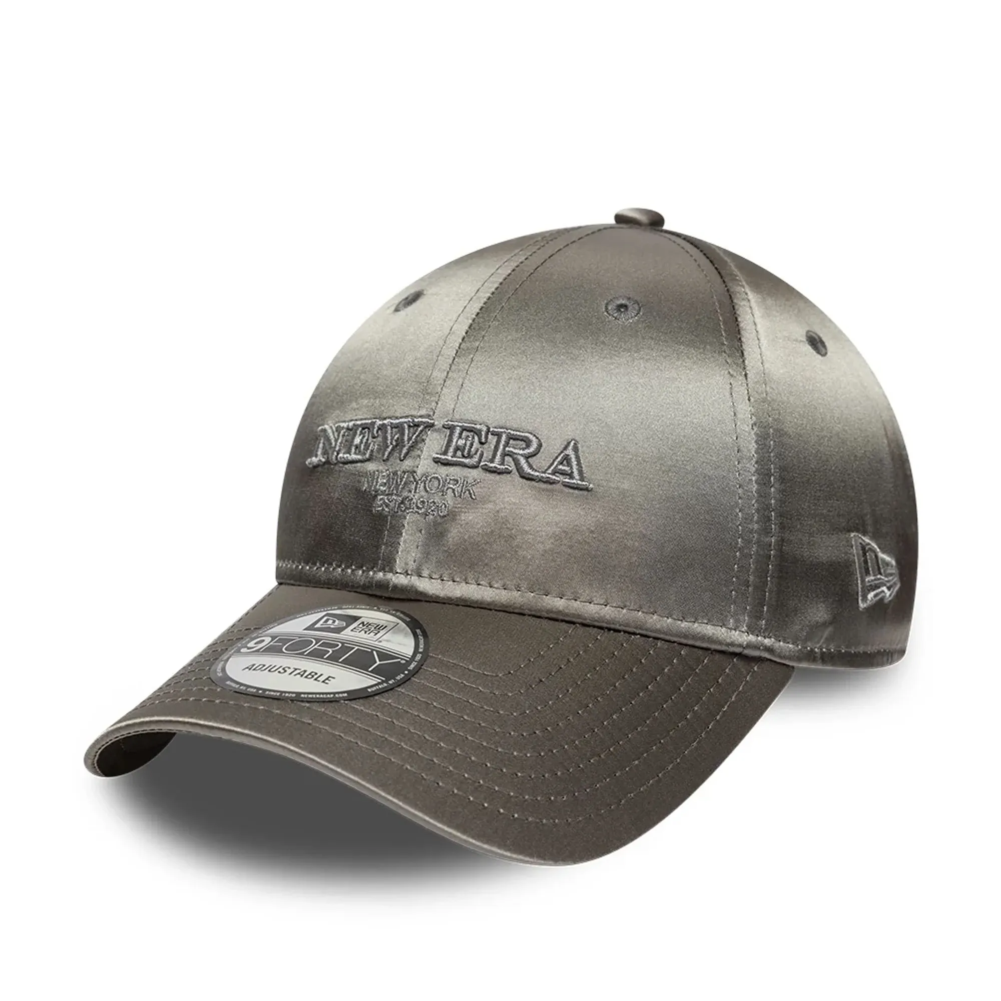 New Era Satin Grey 9FORTY Adjustable Cap adult unisex