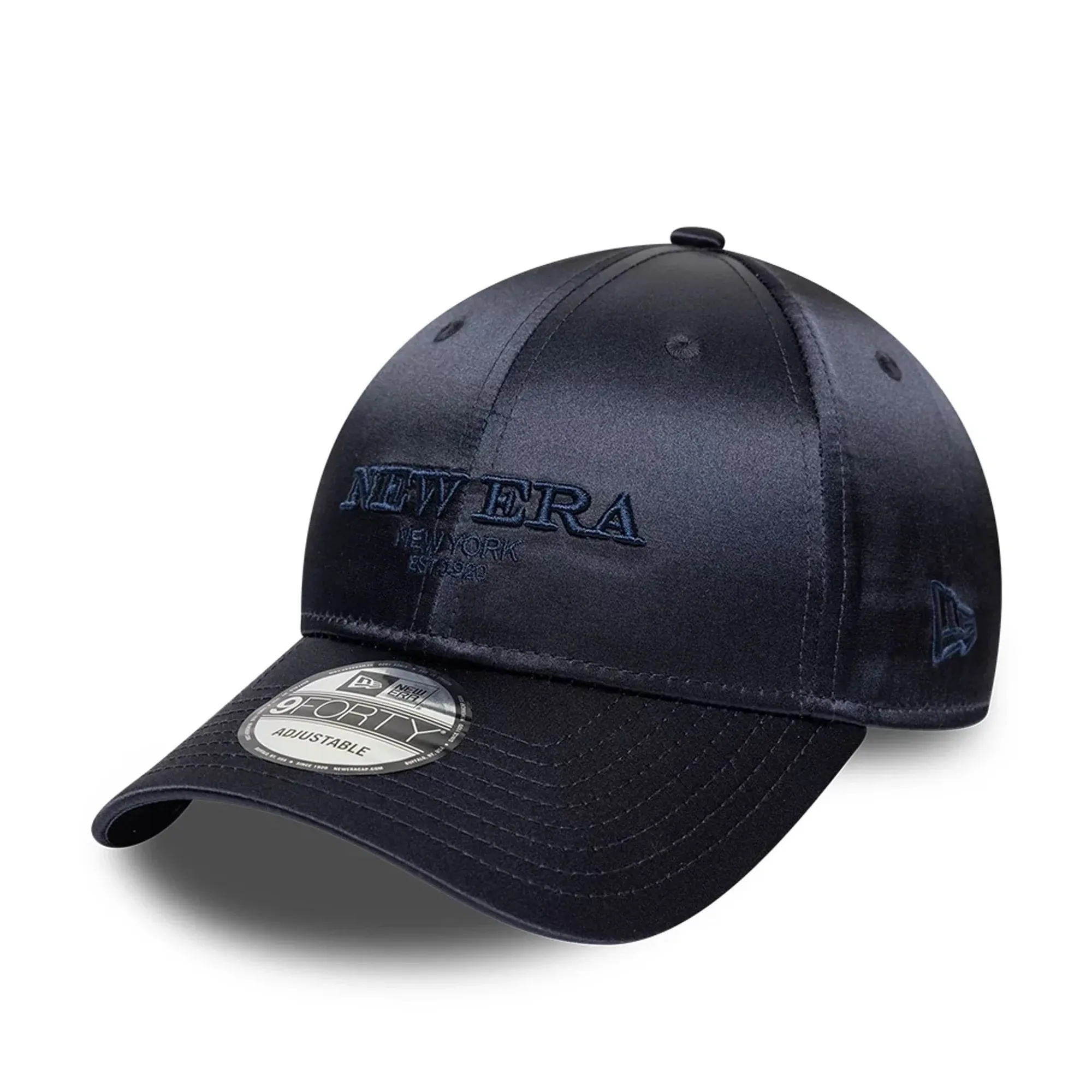 New Era Satin Navy 9FORTY Adjustable Cap adult unisex