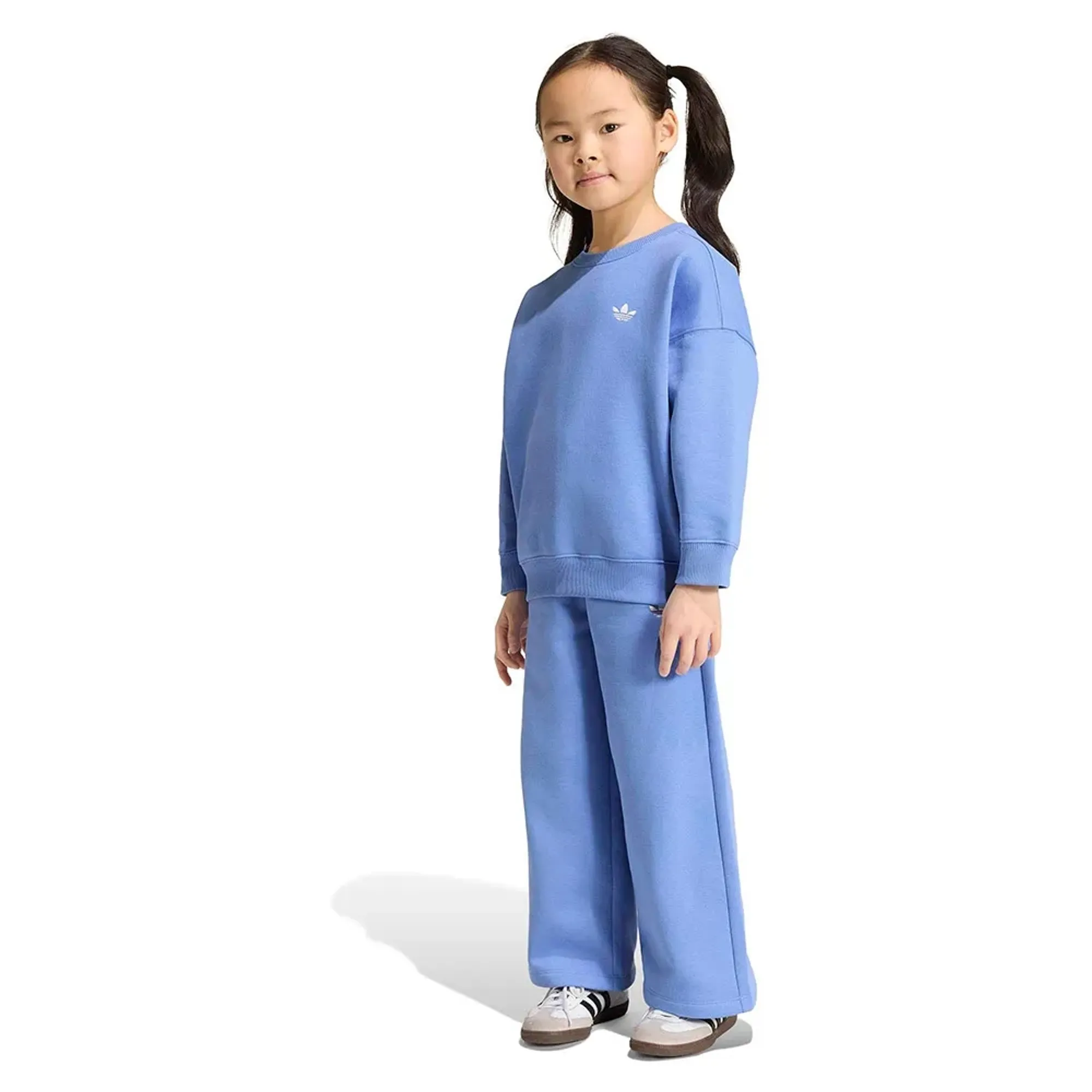 Adidas Originals Loose Crew Top&wide Leg Pants Set