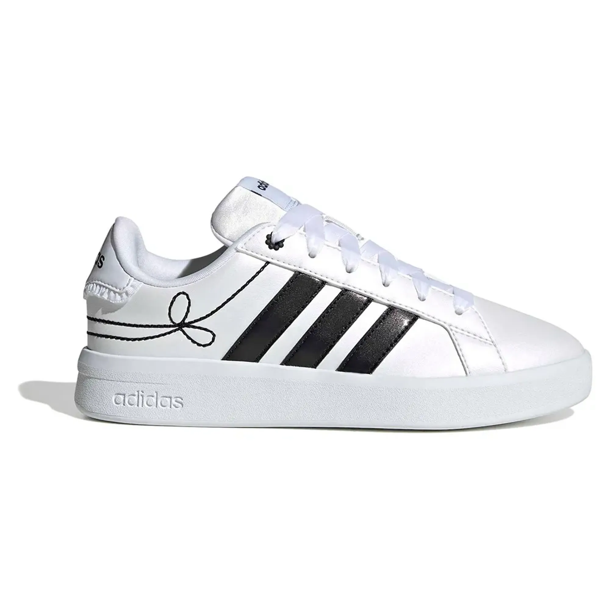 Adidas Grand Court 3.0  - Ftwr White / Core Black / Hi-Res Yellow