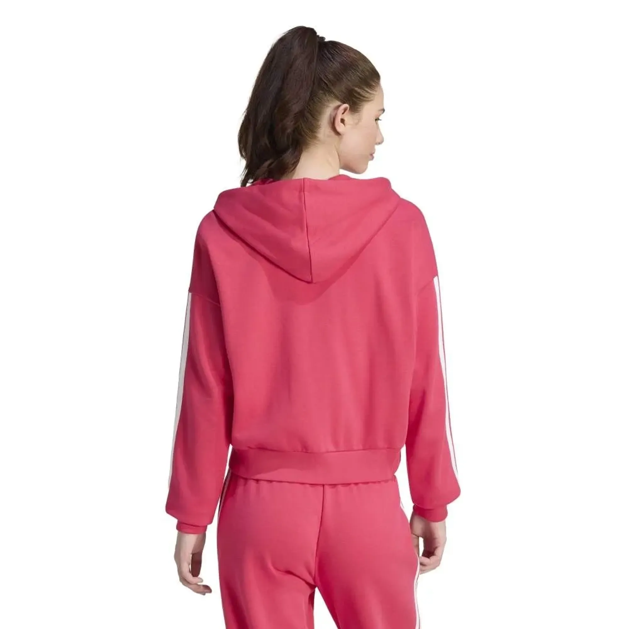 Adidas Essentials 3 Stripes French Terry Full Zip Sweatshirt