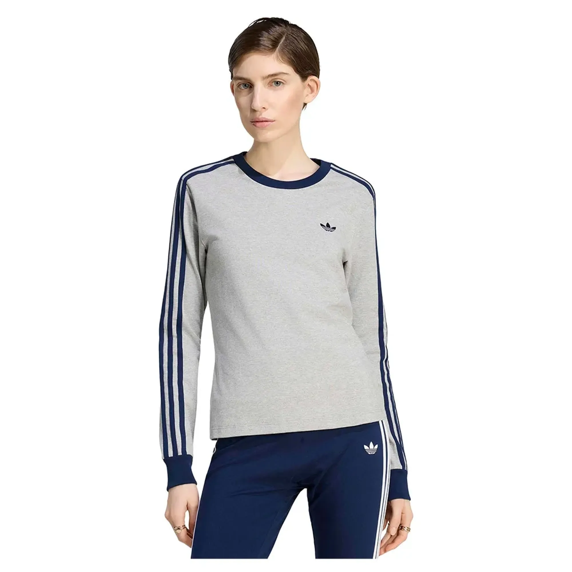 Adidas Originals 3 Stripes Slim Long Sleeve T-shirt
