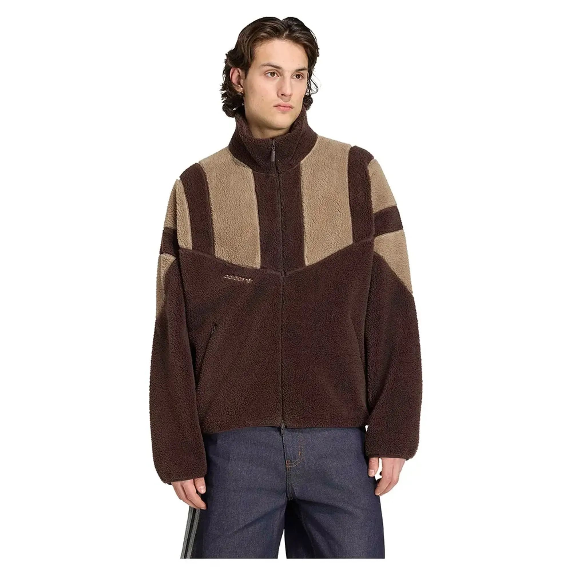 Adidas Originals Adicolor Blocked Fleece Full Zip Sweatshirt