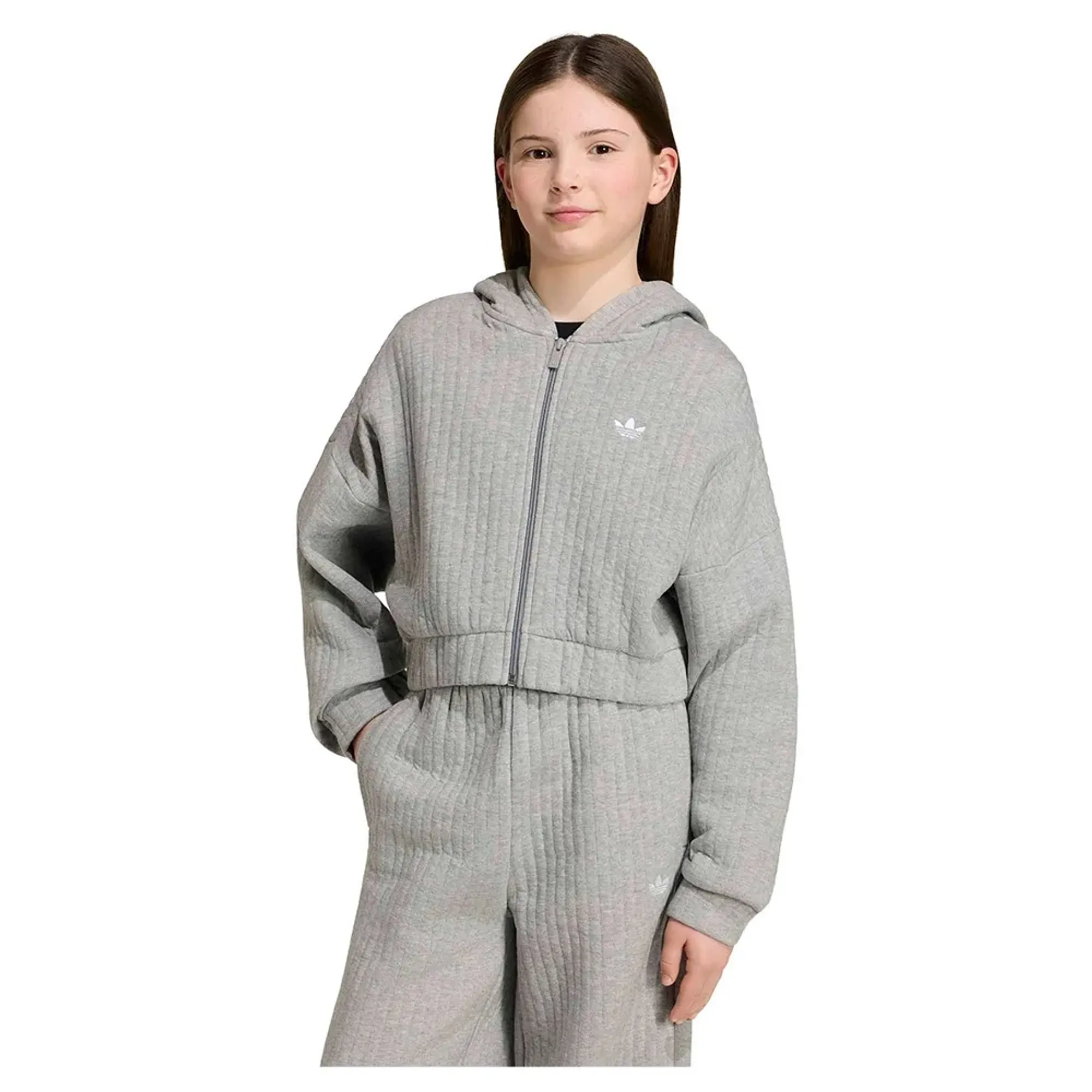 Adidas Originals Loose Padded Rib Full Zip Sweatshirt