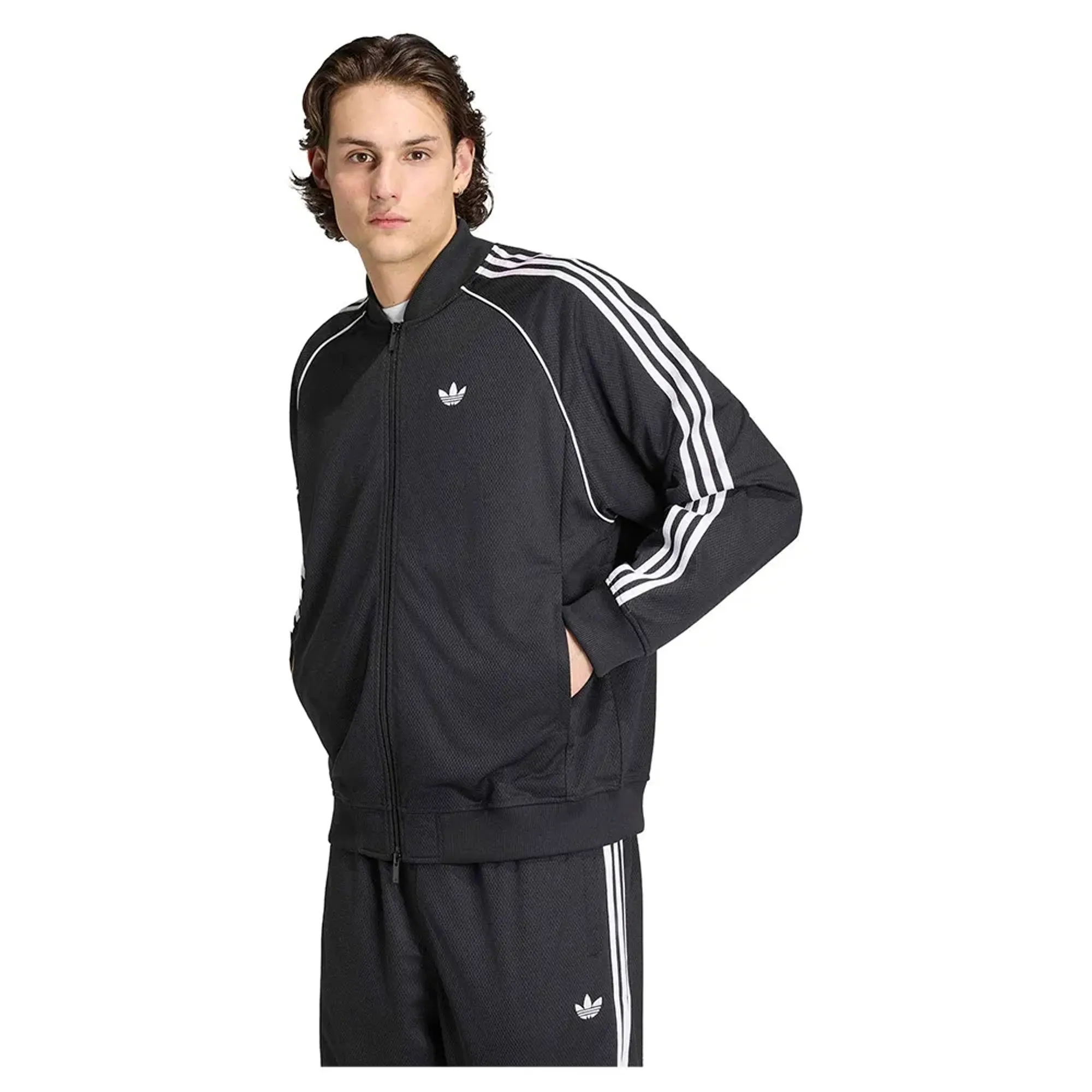 Adidas Originals Sst Adicolor Classics Mesh Full Zip Sweatshirt