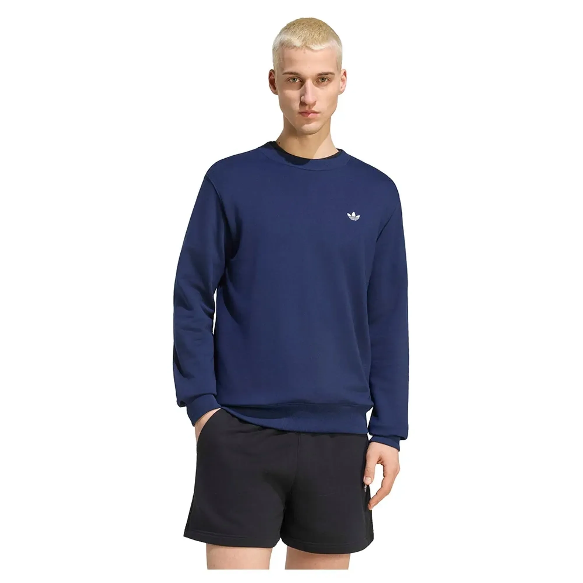 Adidas Originals Trefoil Essentials Crew French Terry Sweatshirt