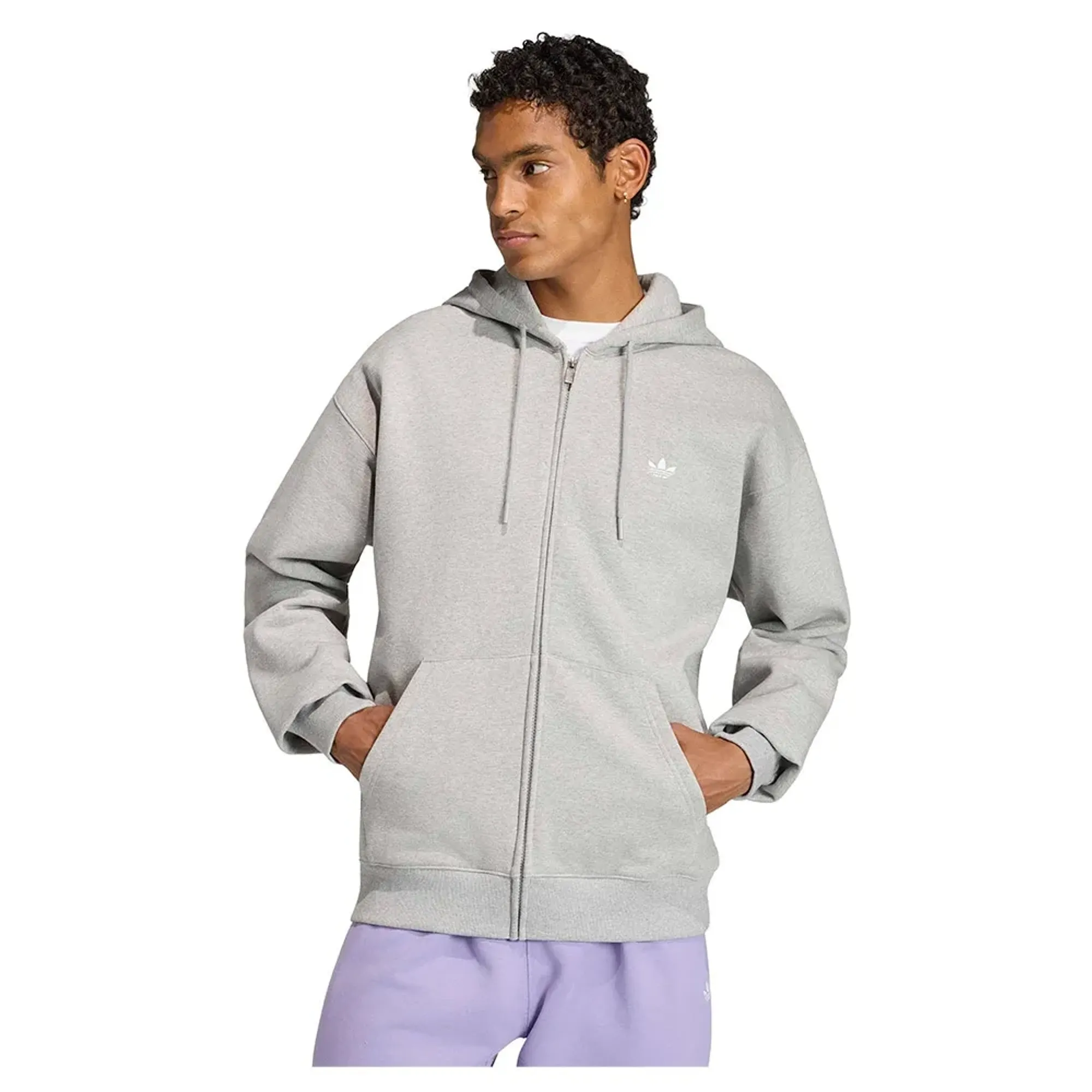 Adidas Originals Trefoil Essentials Loose Full Zip Sweatshirt