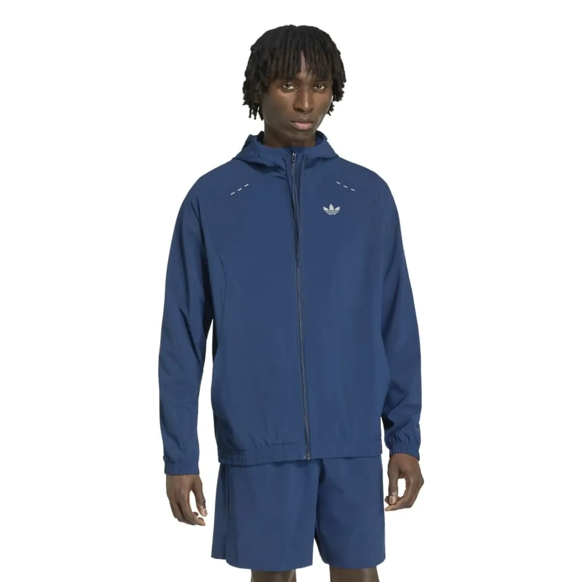 Adidas Originals Tech Trefoil Essentials Track Full Zip Sweatshirt