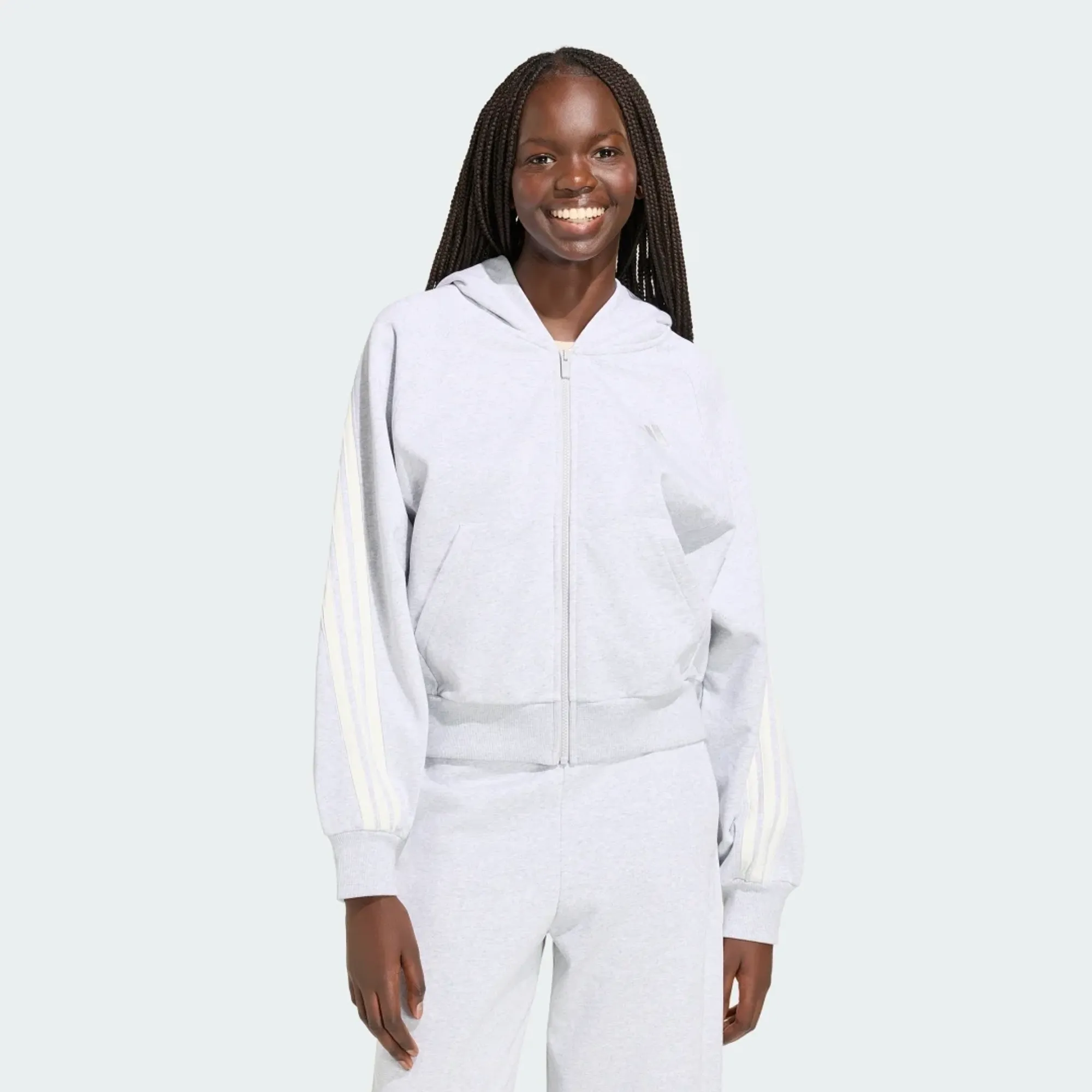 adidas ADIDAS KIT 3-STRIPES FULL ZIP HOODIE