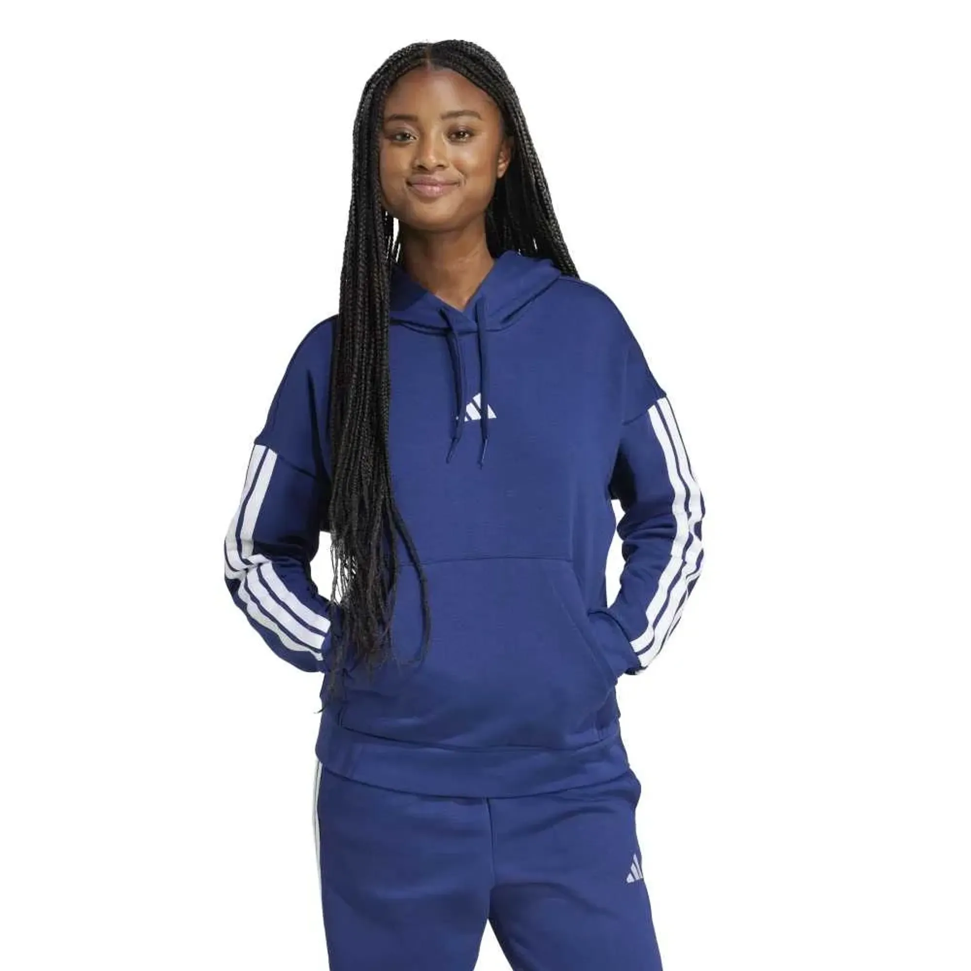 Adidas Essentials 3 Stripes Fleece Hoodie