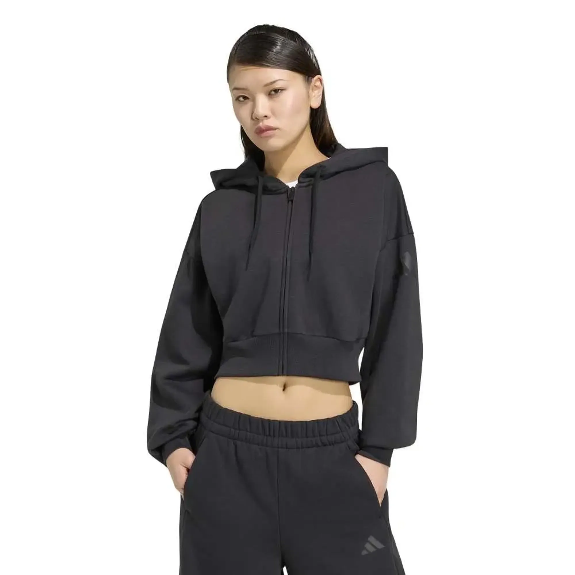 Adidas Essentials Contemporary Fleece Full Zip Sweatshirt