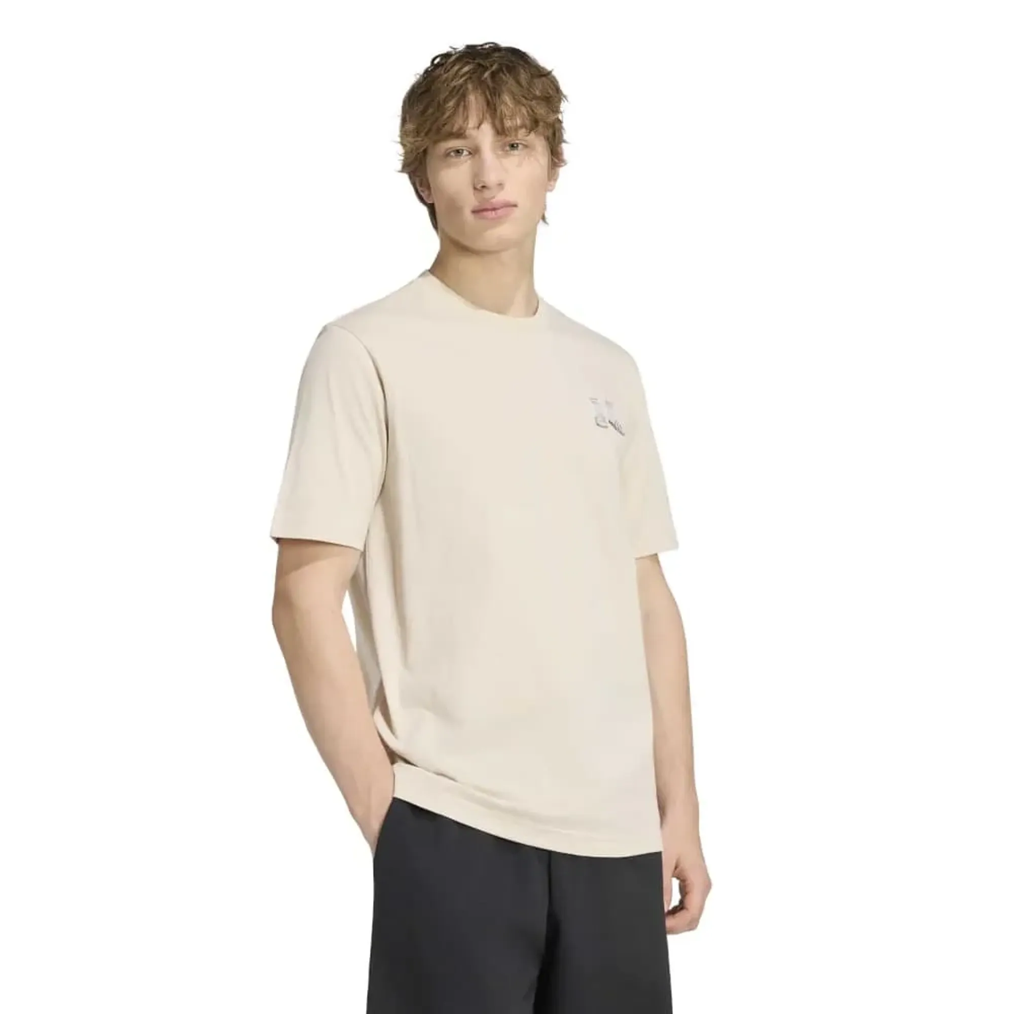 Adidas Summer Embroidered Slides Graphic Short Sleeve T-shirt
