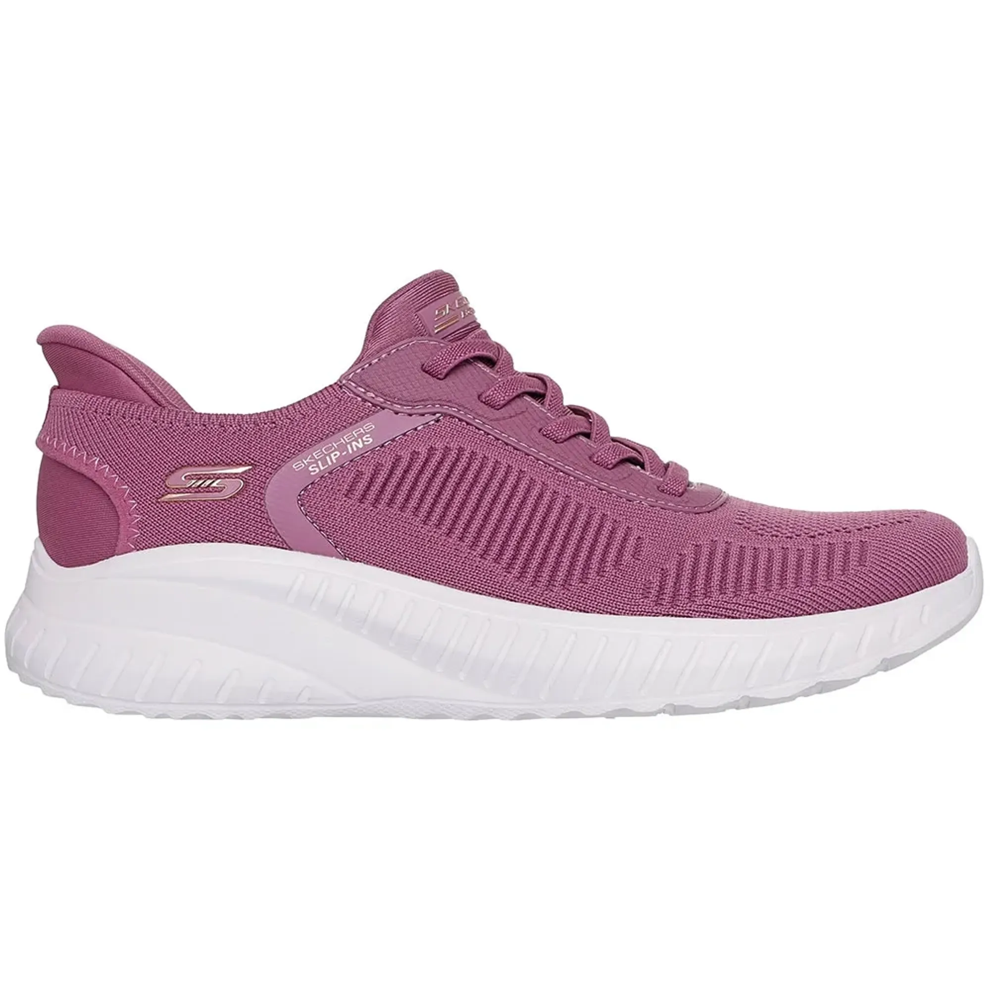Skechers Women's Slip-ins: BOBS Sport Squad Chaos Sneaker in Dark Rose