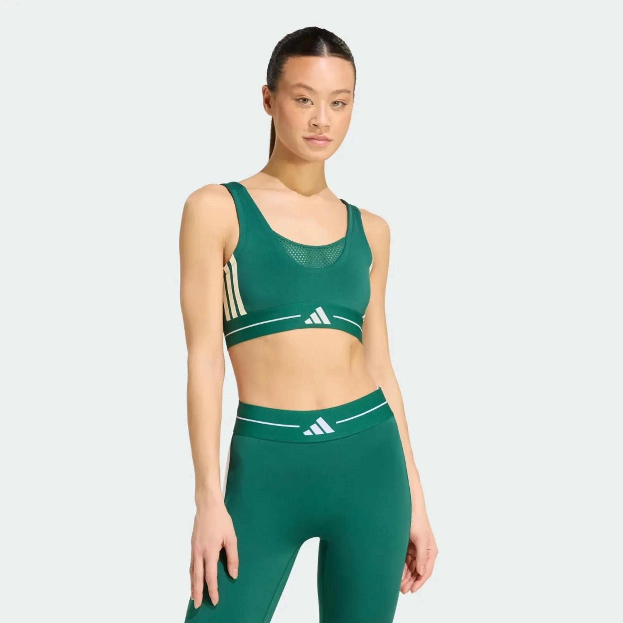 adidas Hyperglam 3-Stripes Color Block Light Support Bra