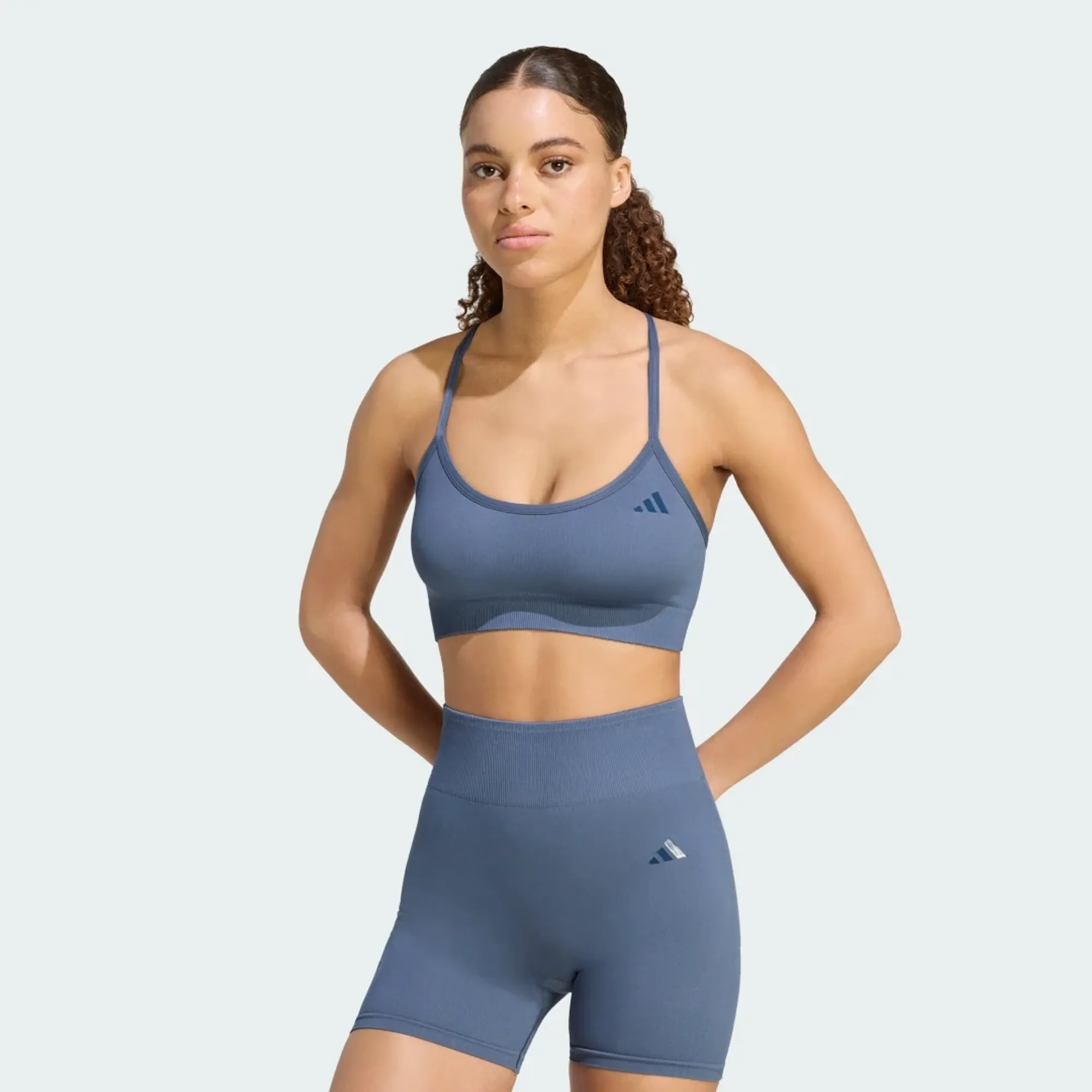 adidas Workout Essentials Light-Support Knit Bra