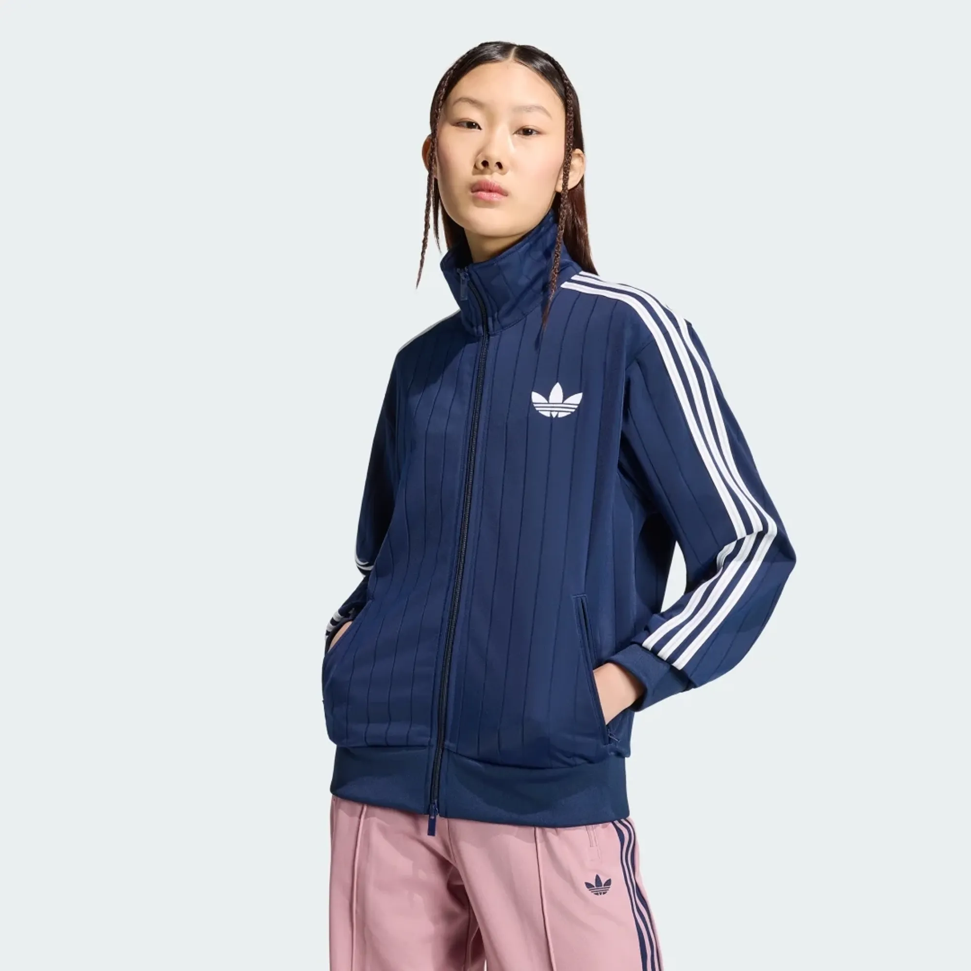 adidas PINSTRIPE FIREBIRD LOOSE TRACKTOP