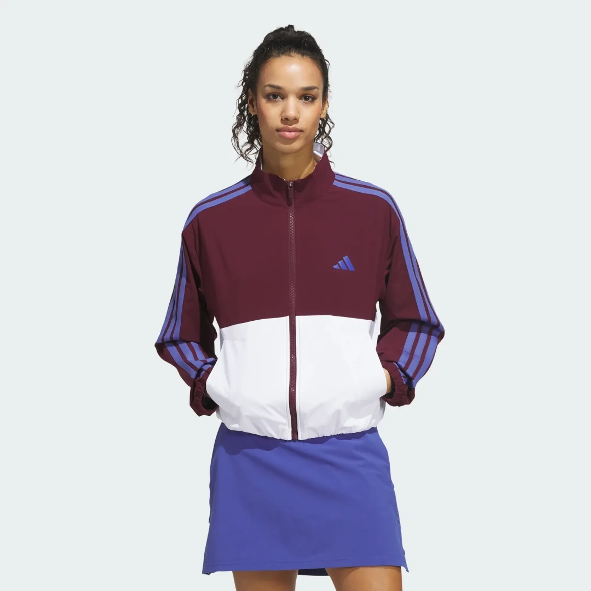 adidas Beyond The Course Colorblock Twistweave Full-Zip Jacket