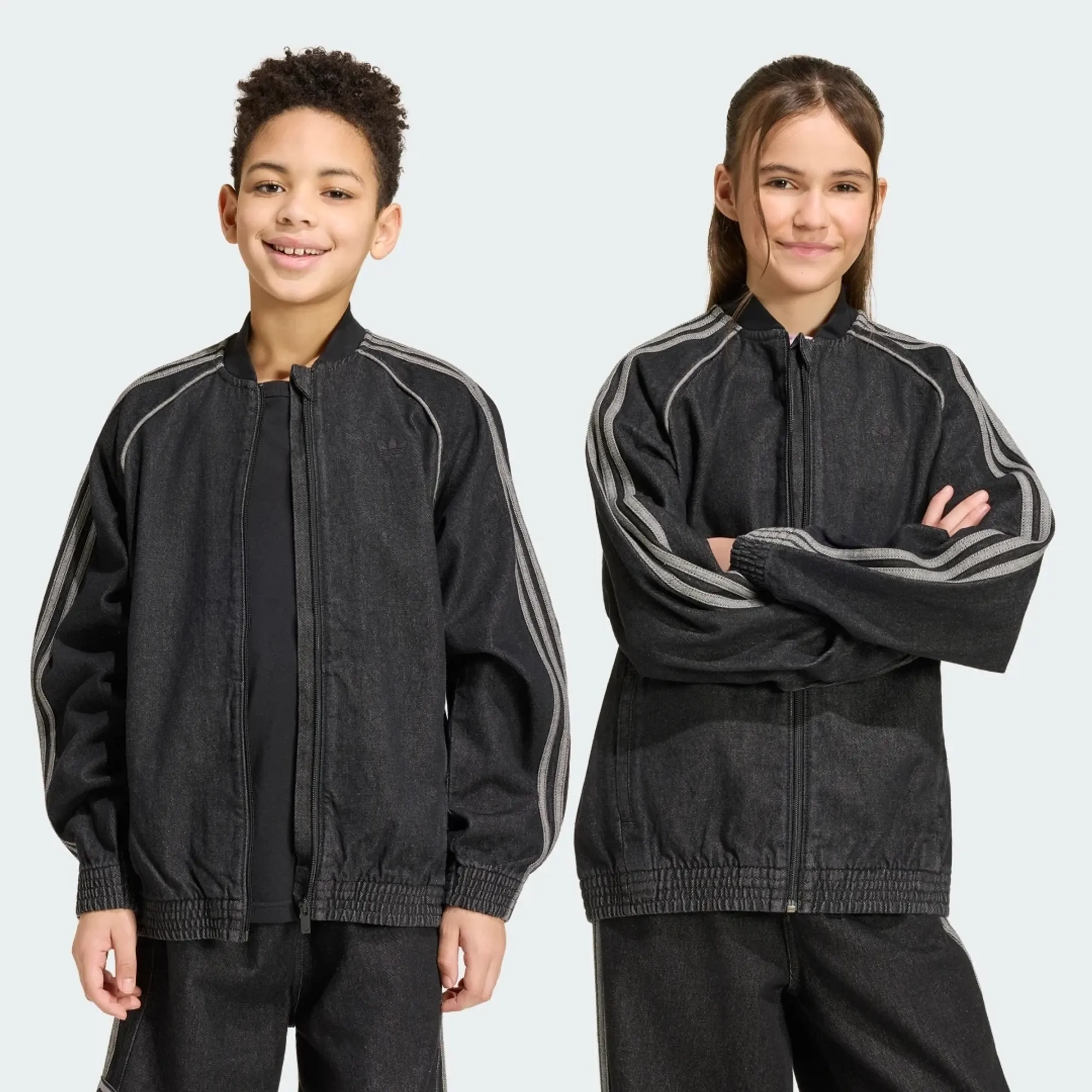 adidas SST LOOSE DENIM TRACK TOP