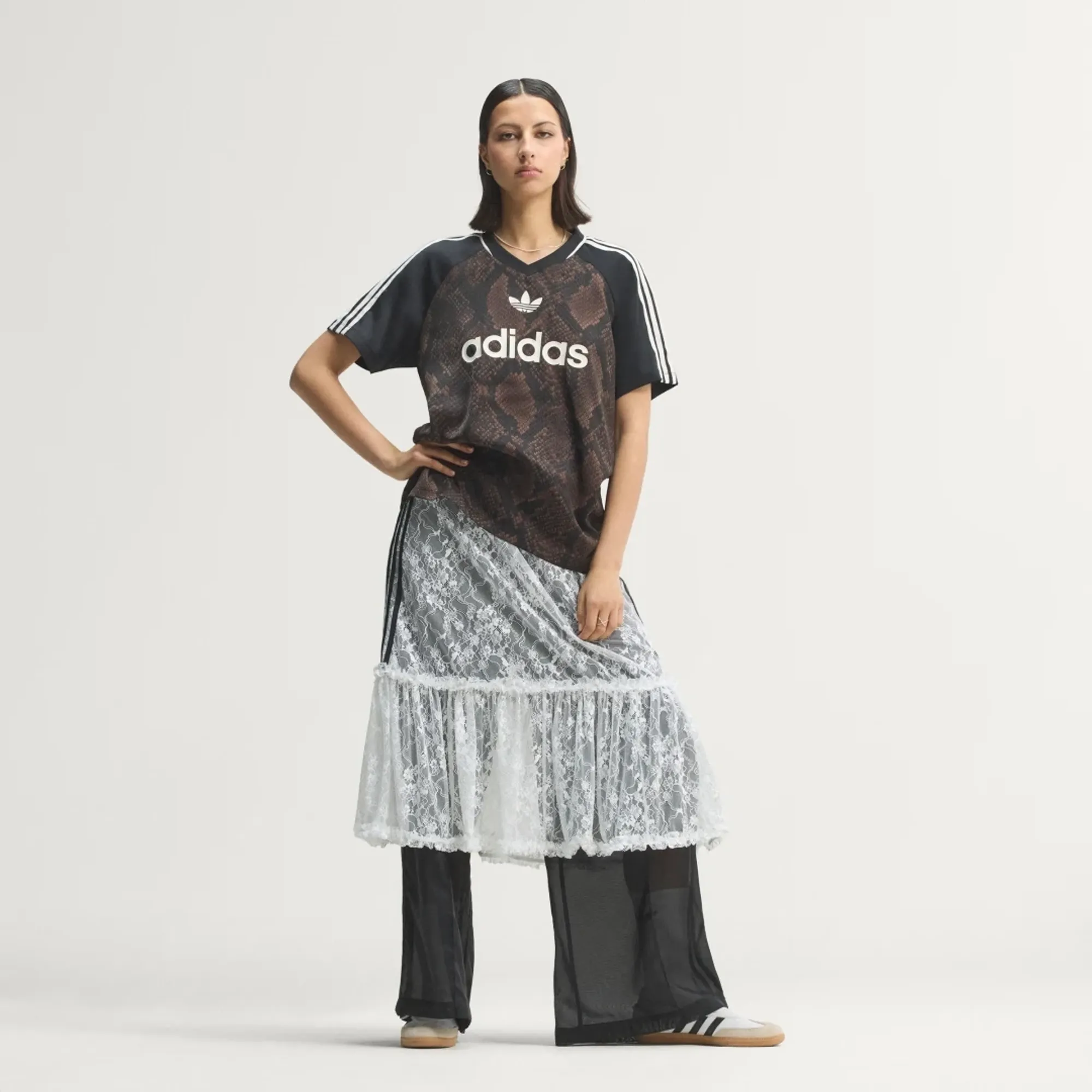 adidas SNAKE PRINT SATIN JERSEY