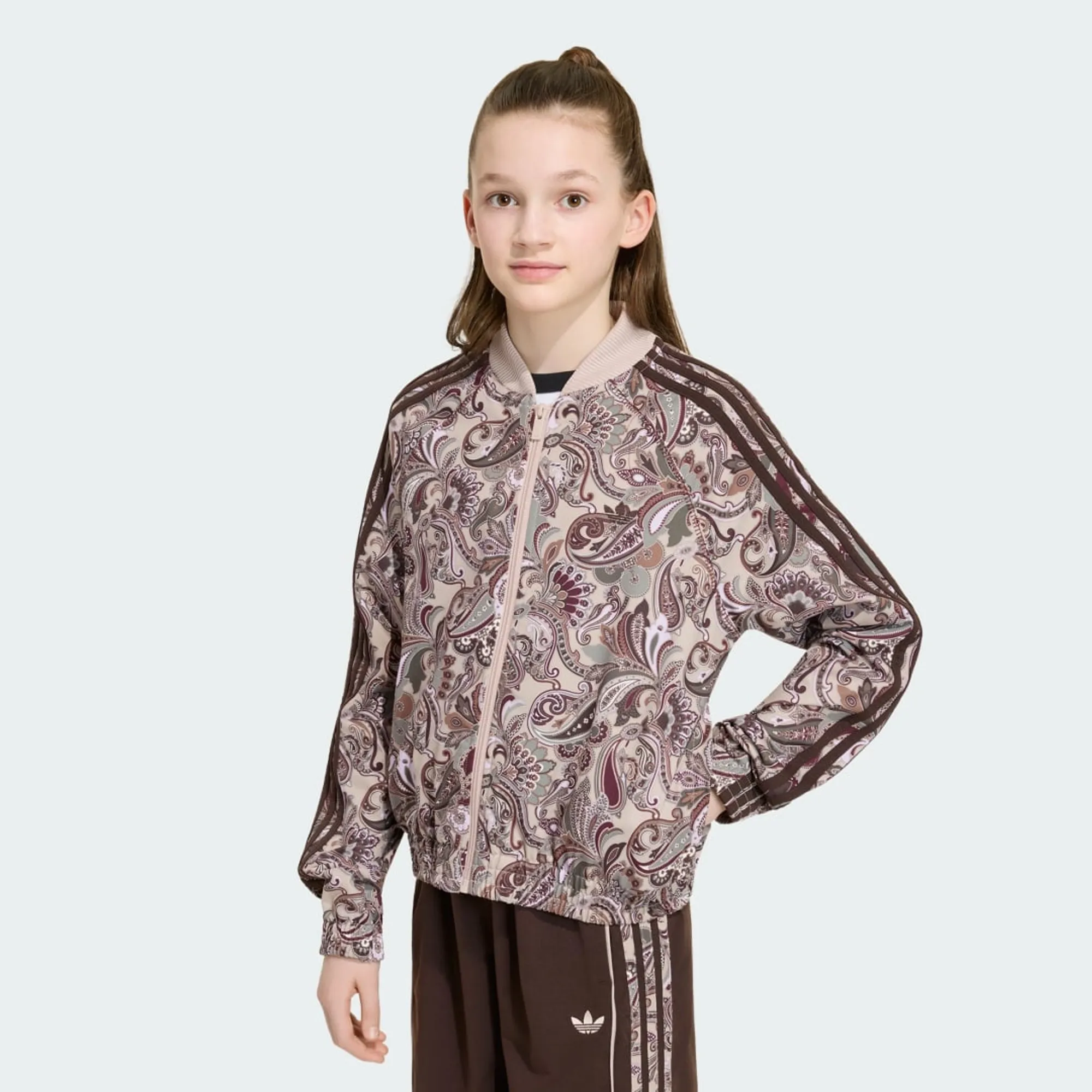 adidas SST LOOSE CROPPED PAISLEY TRACK TOP