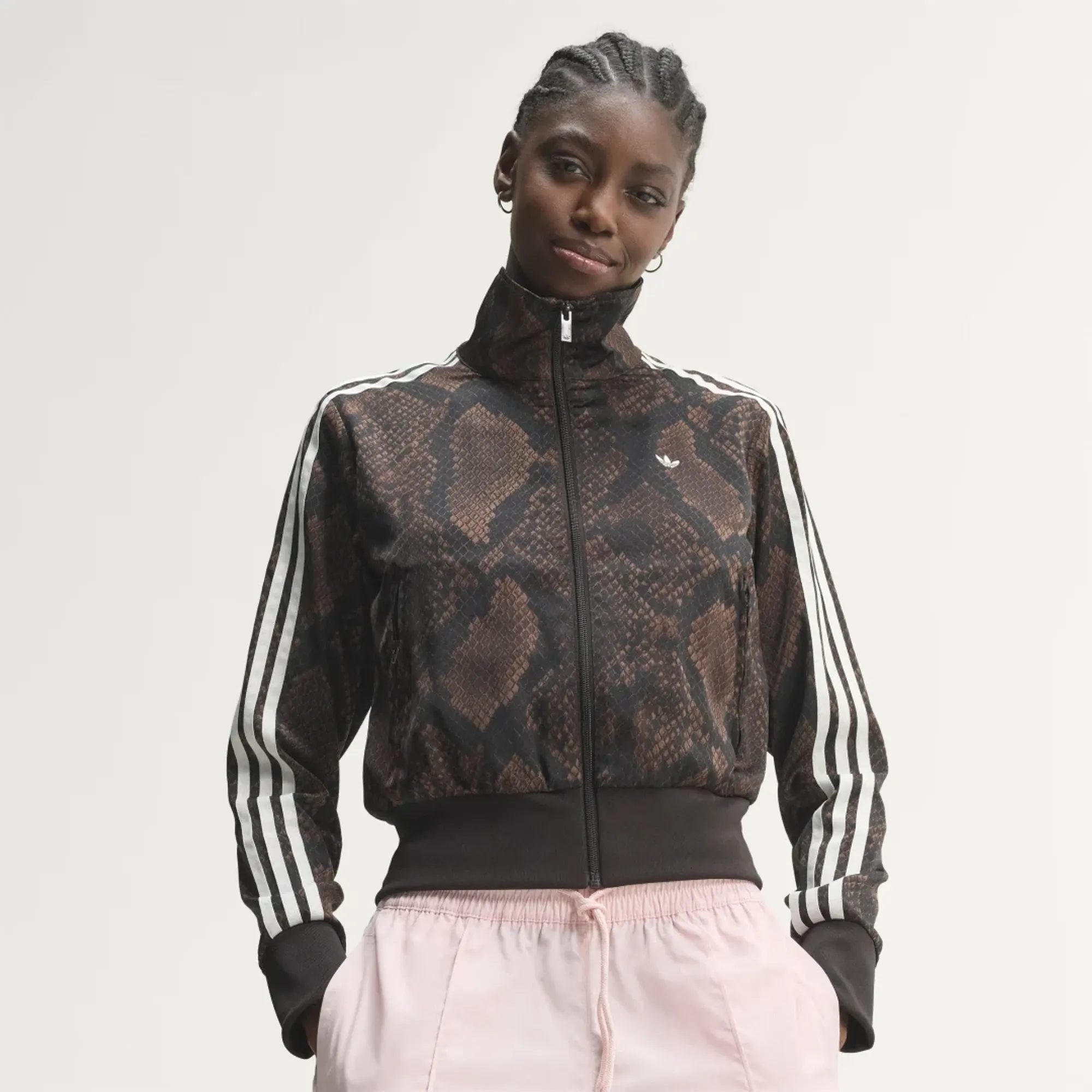 adidas SATIN SNAKE PRINT FIREBIRD TRACK JACKET