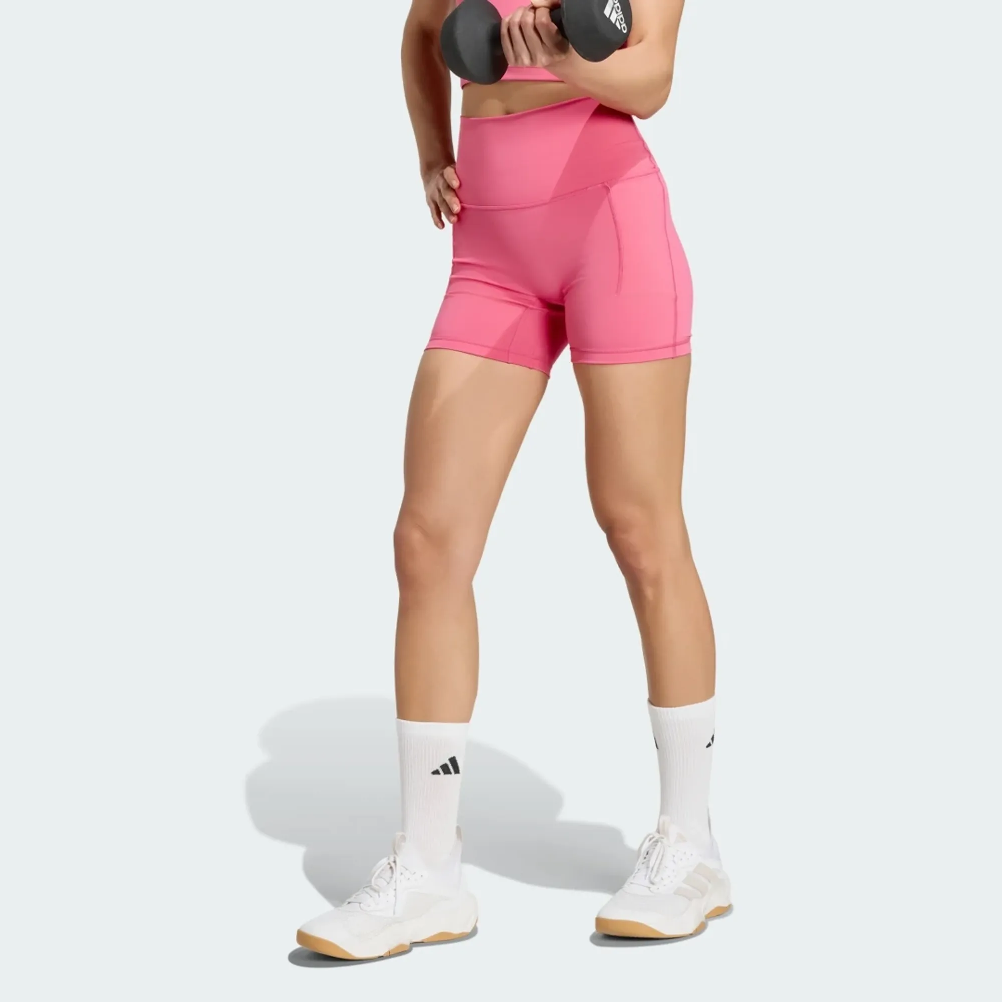 adidas 3 Stripes Studio All Me Booty Short Leggings