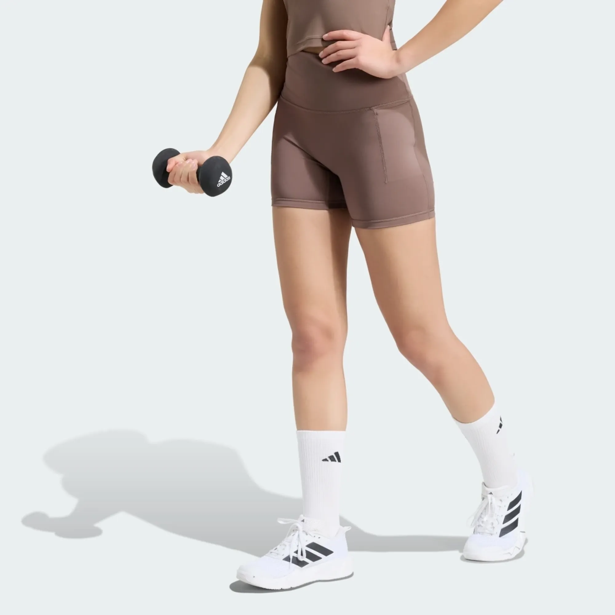adidas 3 Stripes Studio All Me Booty Short Leggings