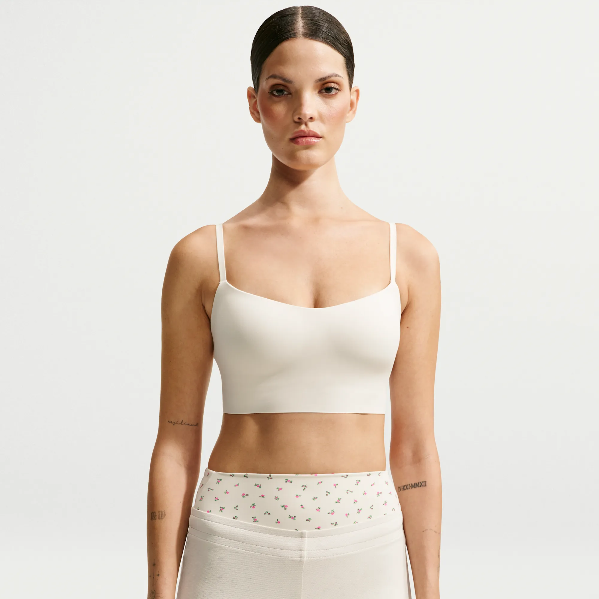 NikeSKIMS Matte Women's Cami Longline Bra - White