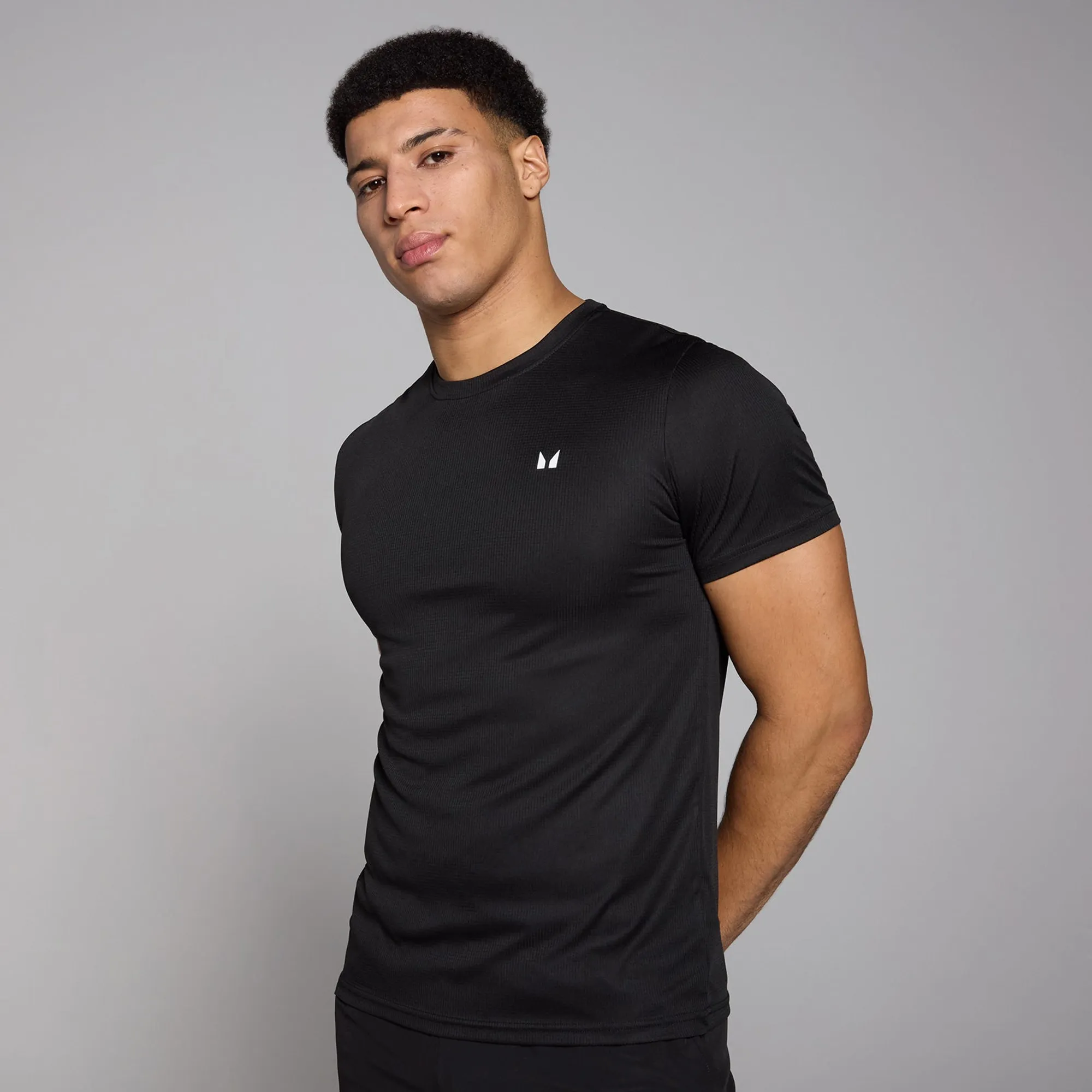 MP Men's Grid Training T-Shirt - Black - L