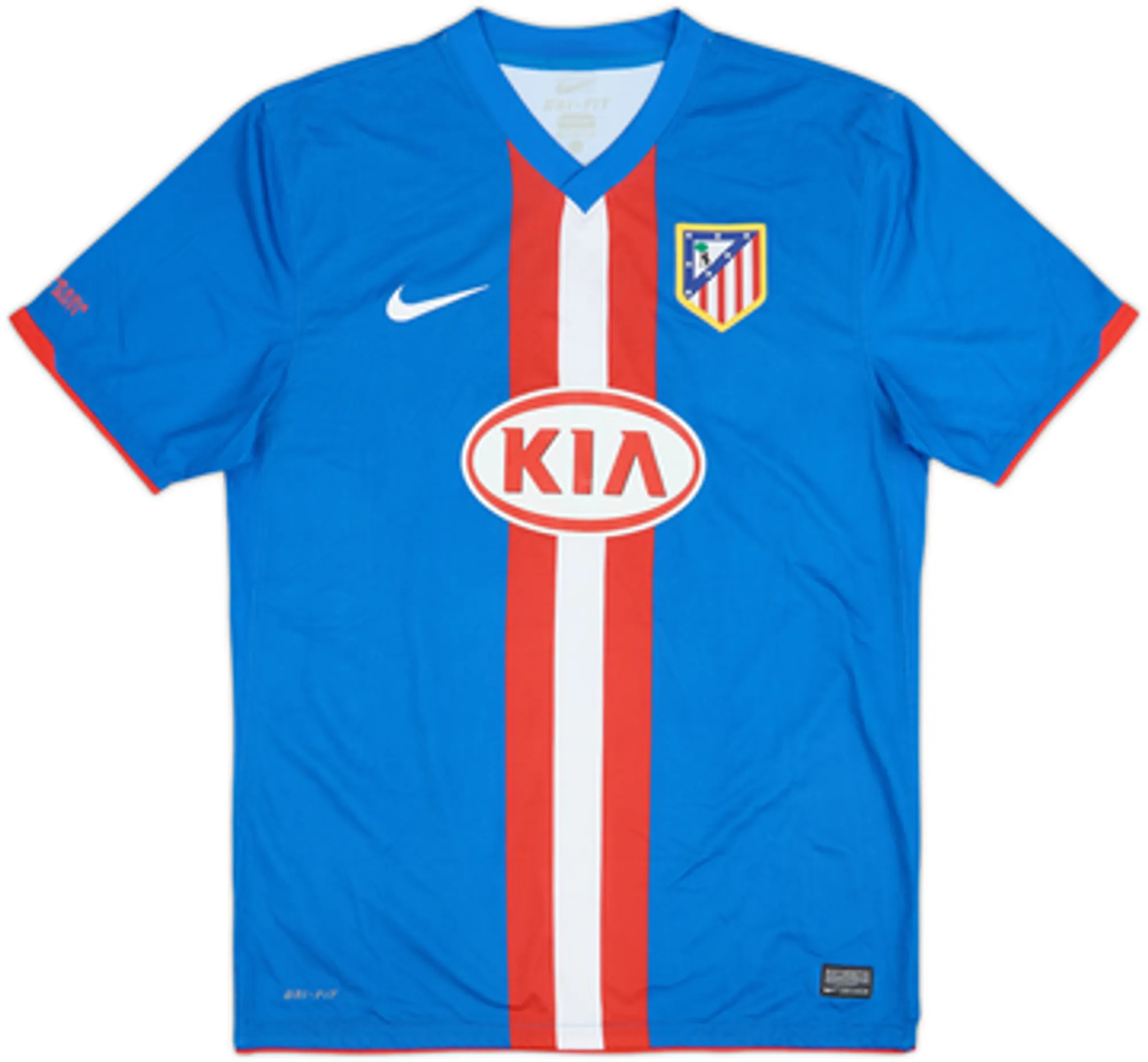 2010-11 Atletico Madrid Authentic Away Shirt Kun Aguero #10 - 6/10 - (M)