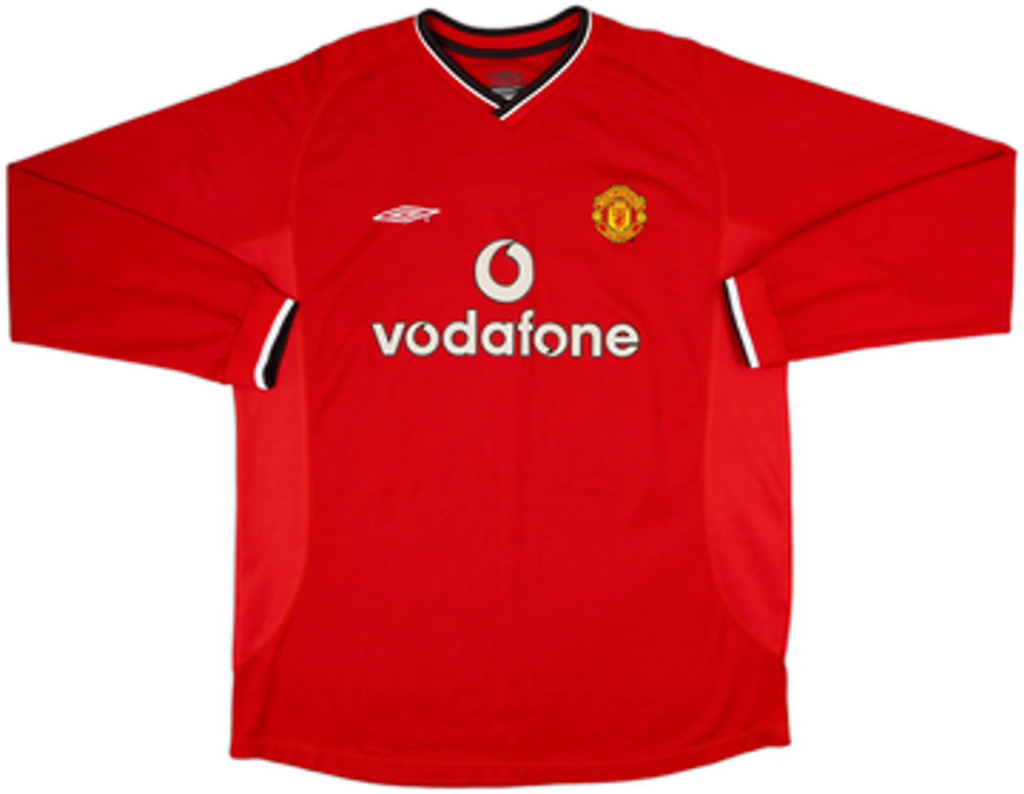 2000-02 Manchester United Home L/S Shirt Scholes #18 - 6/10 - (XL)