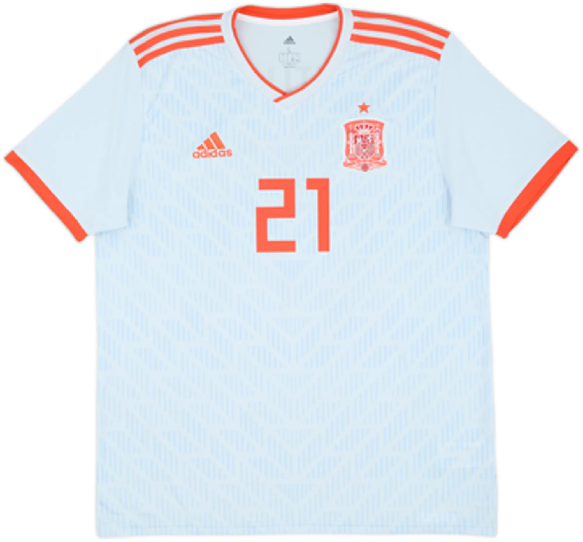 2018-19 Spain Away Shirt Silva #21 - 10/10 - (L)