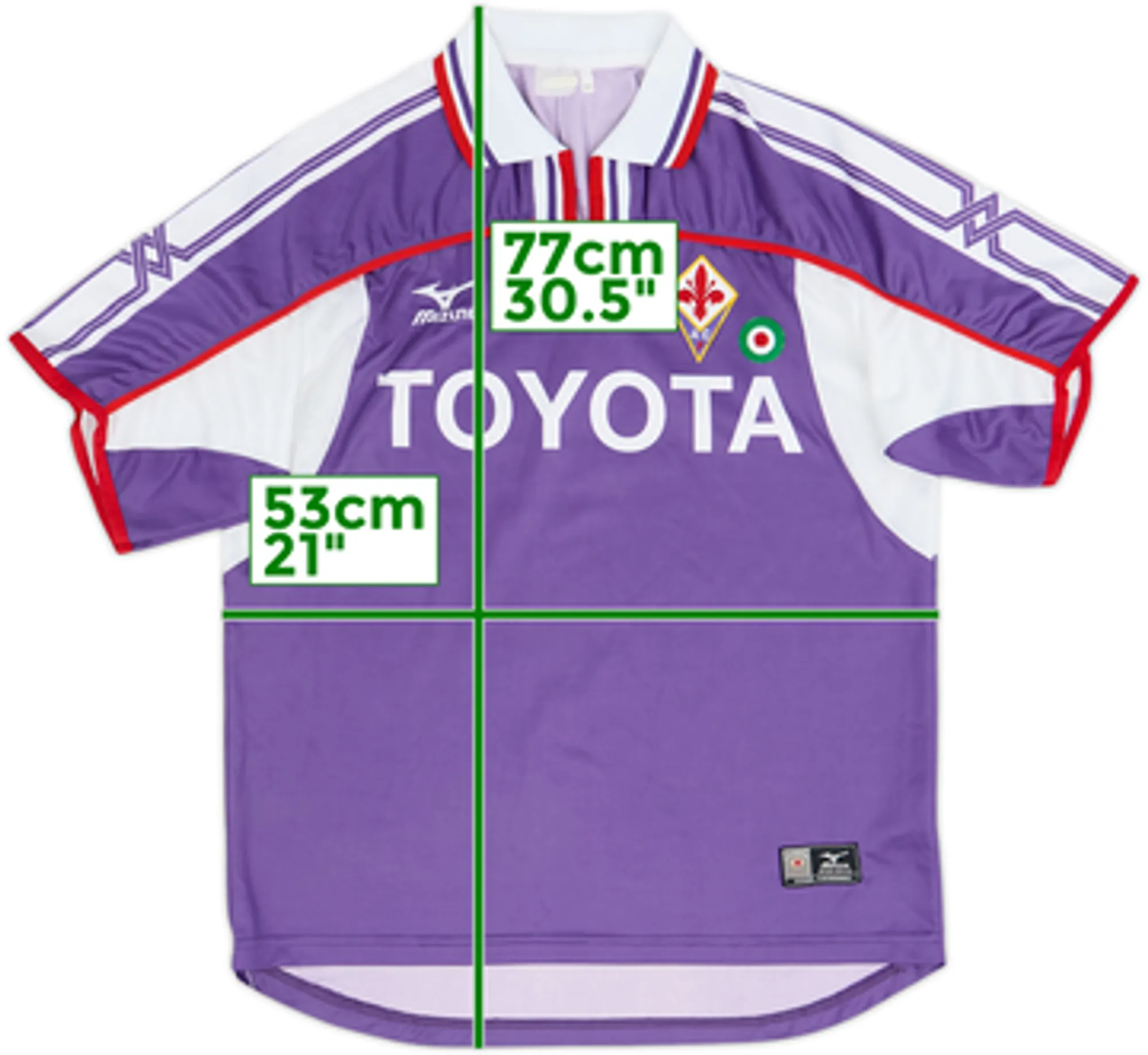 2001-02 Fiorentina Home Shirt - 8/10 - (M)