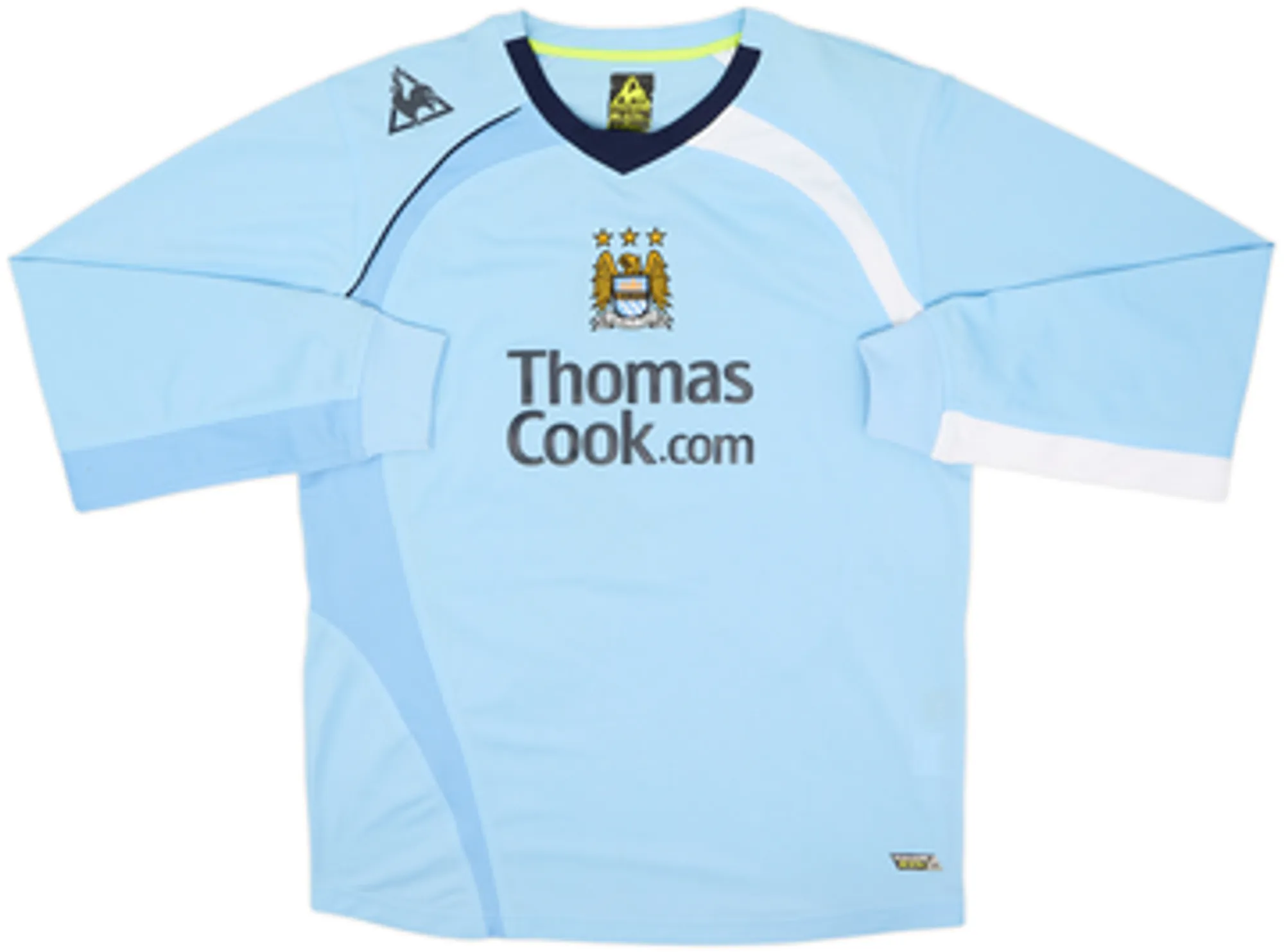 2008-09 Manchester City Home L/S Shirt Zabaleta #5 - 7/10 - (L)