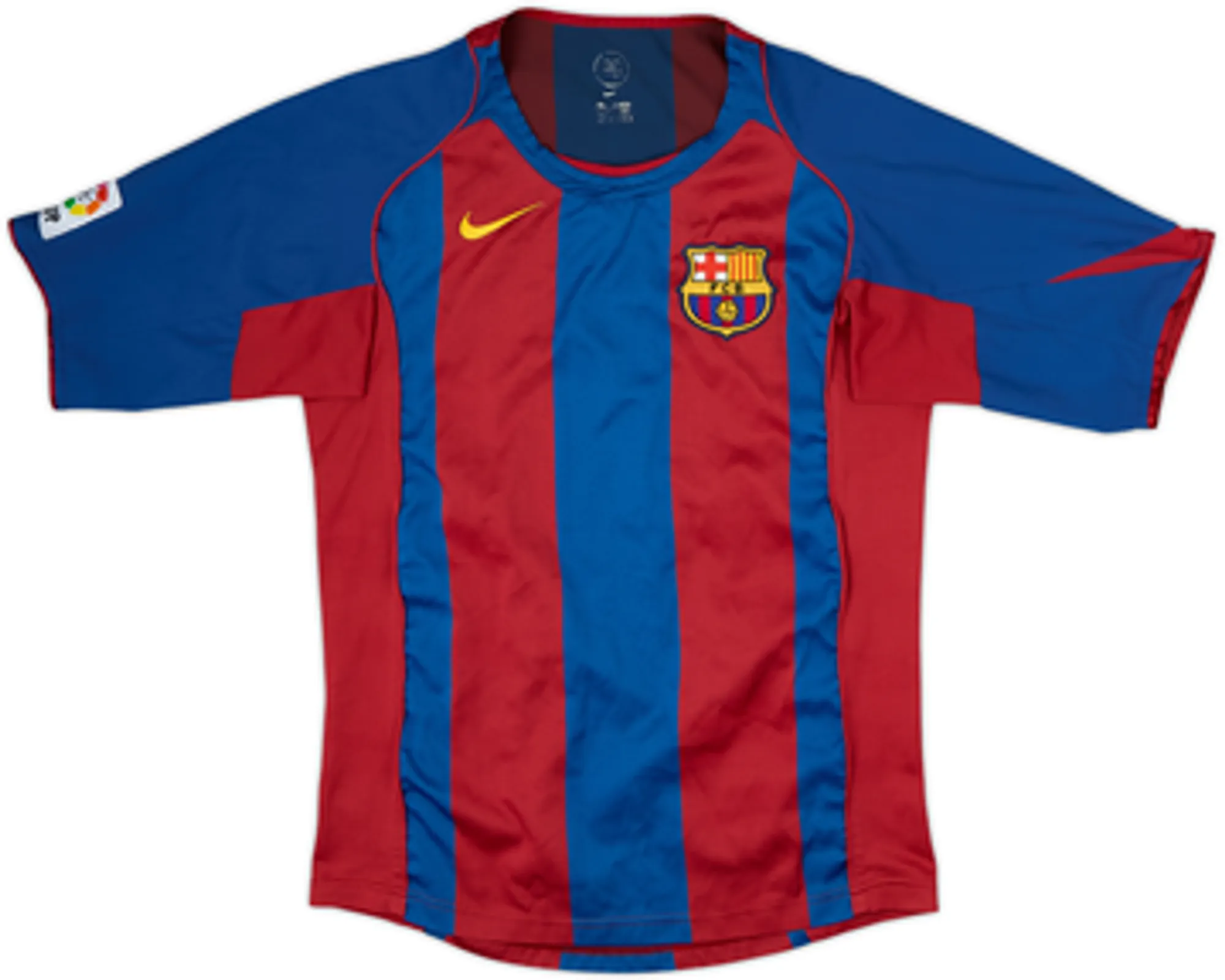 2004-05 Barcelona Home Shirt Larsson #7 - 7/10 - (S)