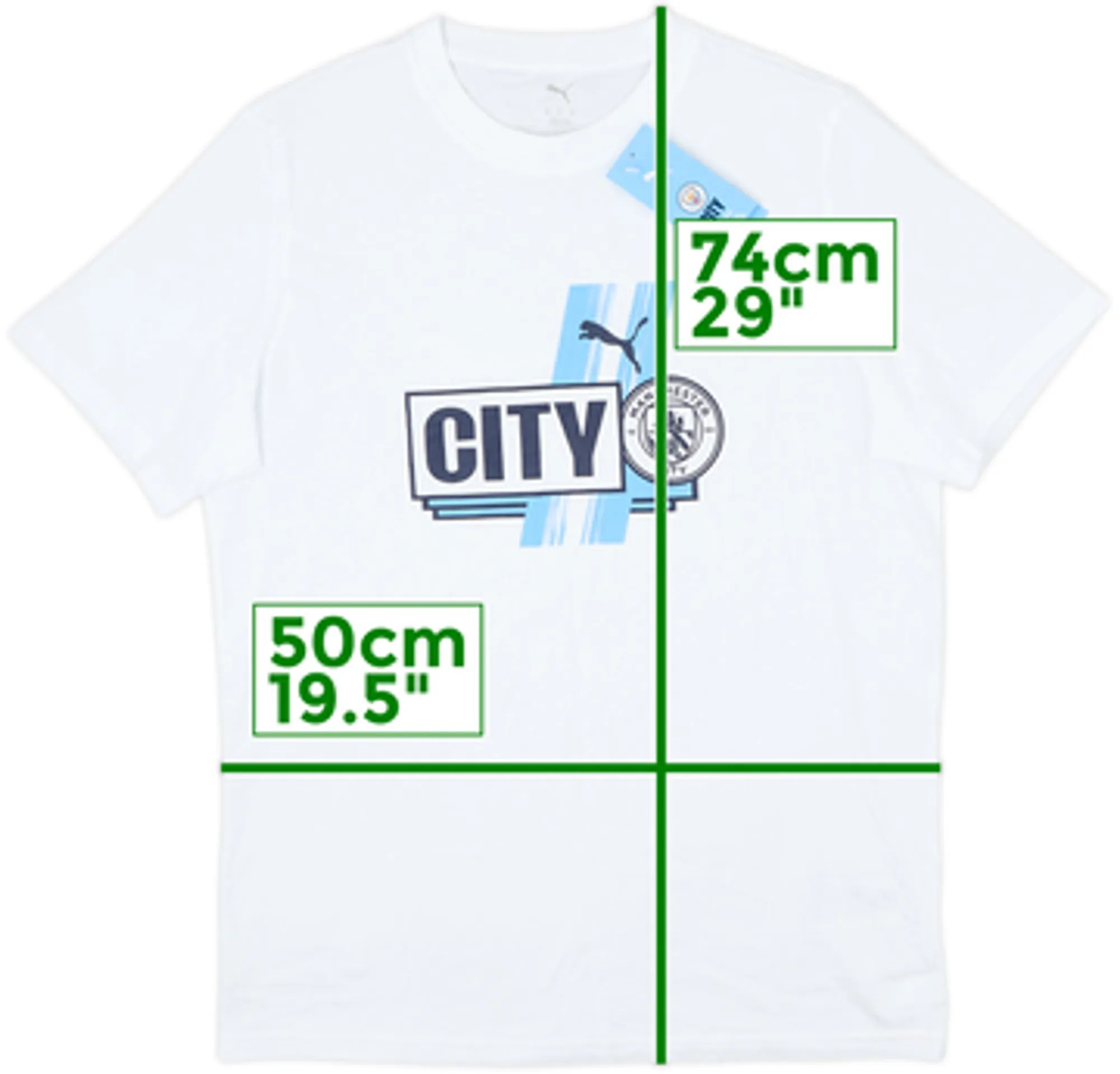 2025-26 Manchester City Puma Cotton Tee (M)