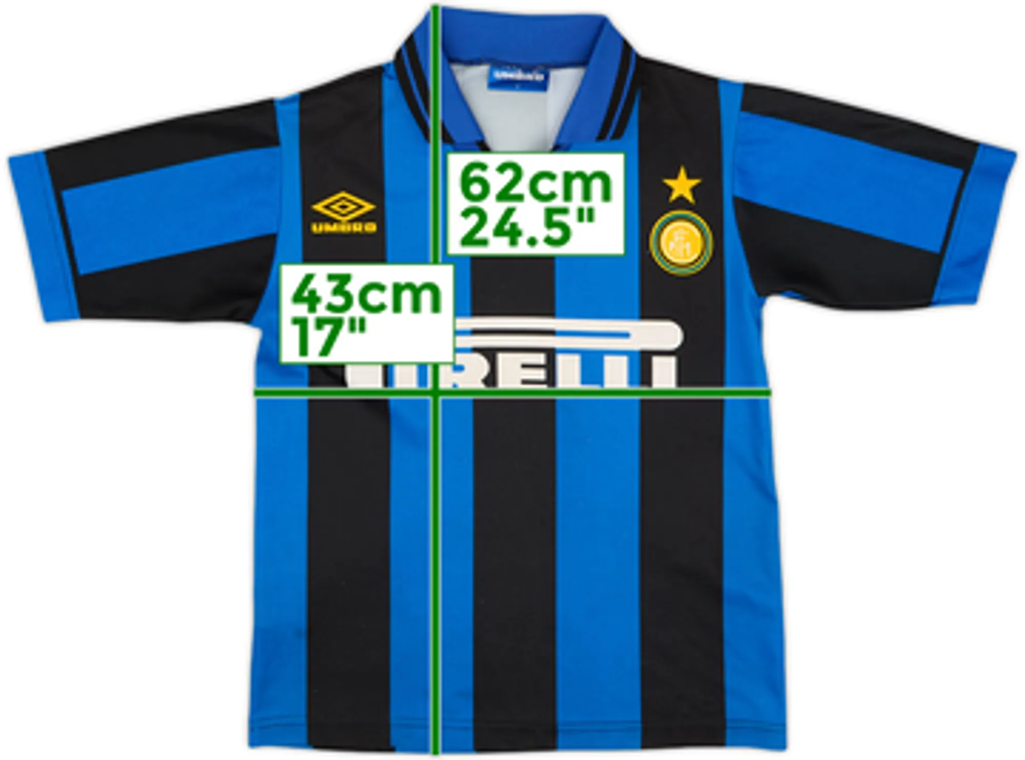 1994-95 Inter Milan Basic Home Shirt - 7/10 - (Y)