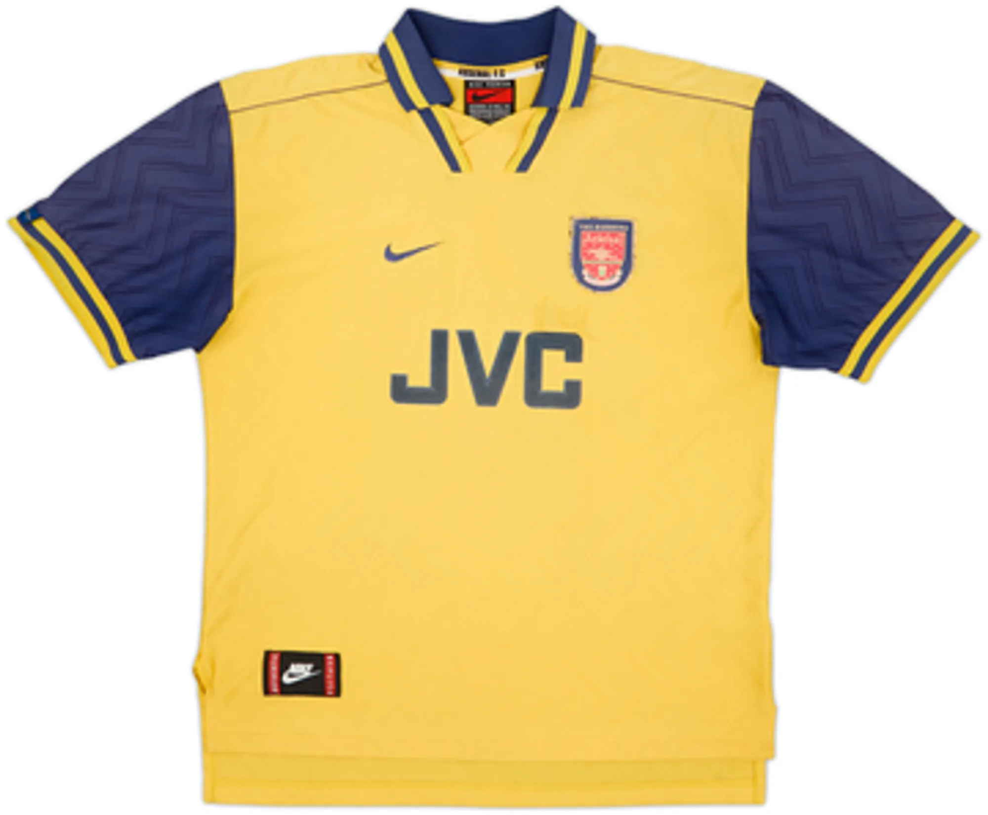 1996-97 Arsenal Away Shirt Bergkamp #10 - 5/10 - (L)
