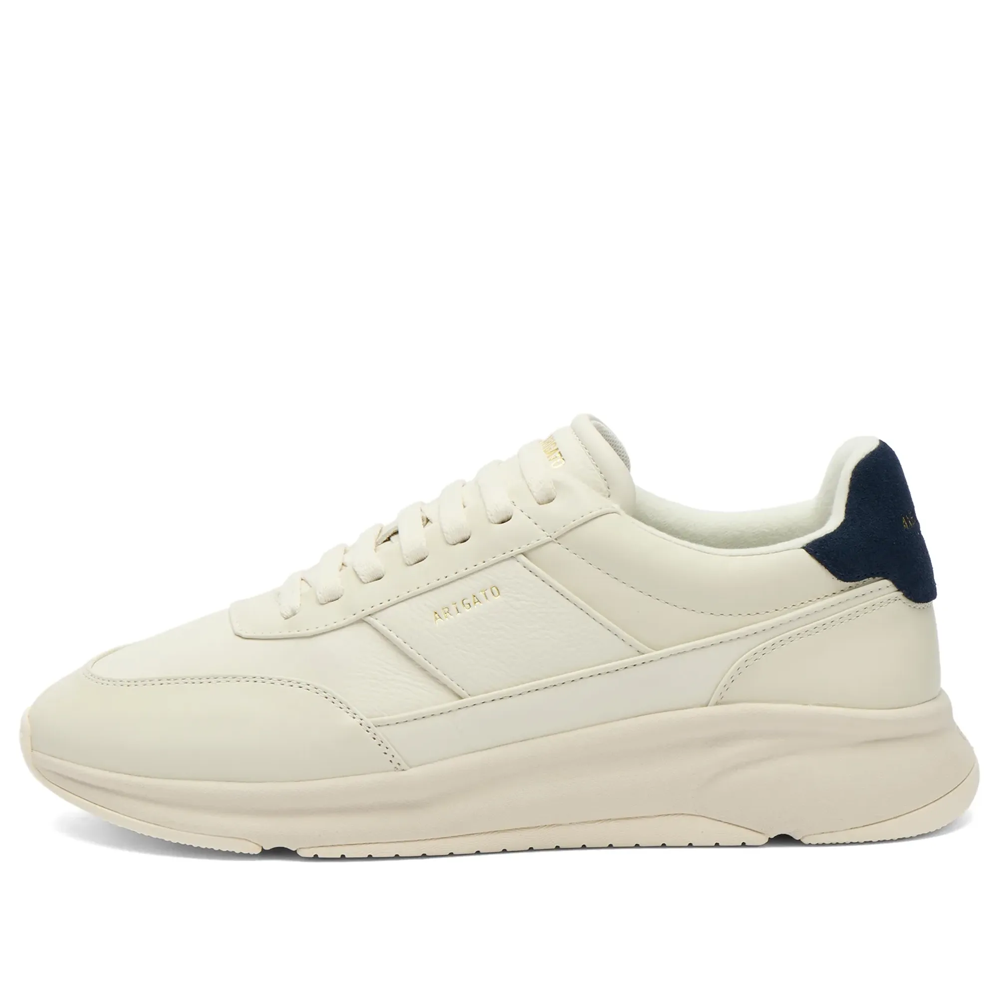 Axel Arigato Men's Genesis Neo Leather Runner Off White/Blue