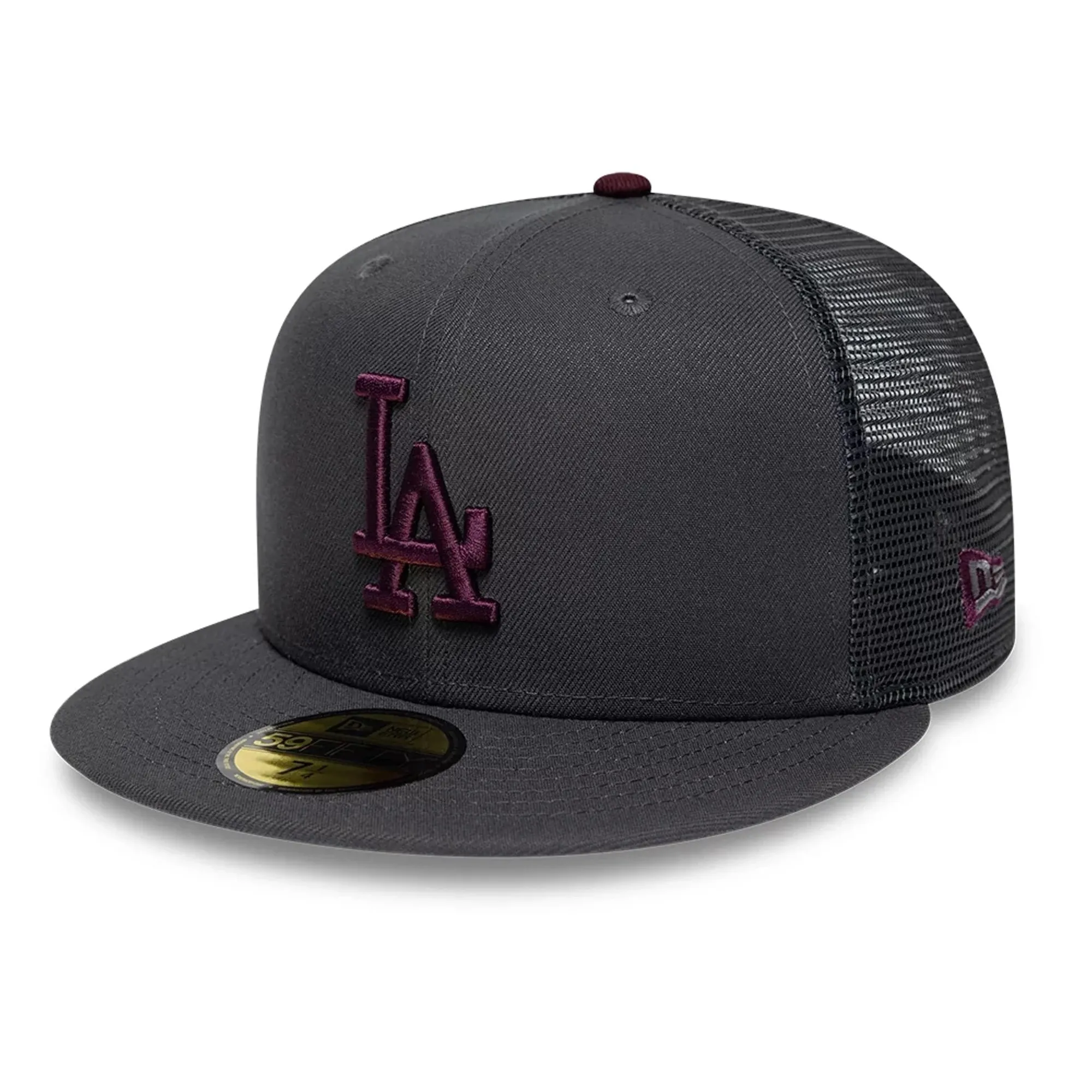 LA Dodgers MLB Hydrangea Dark Grey 59FIFTY Fitted Cap New Era Cap adult unisex