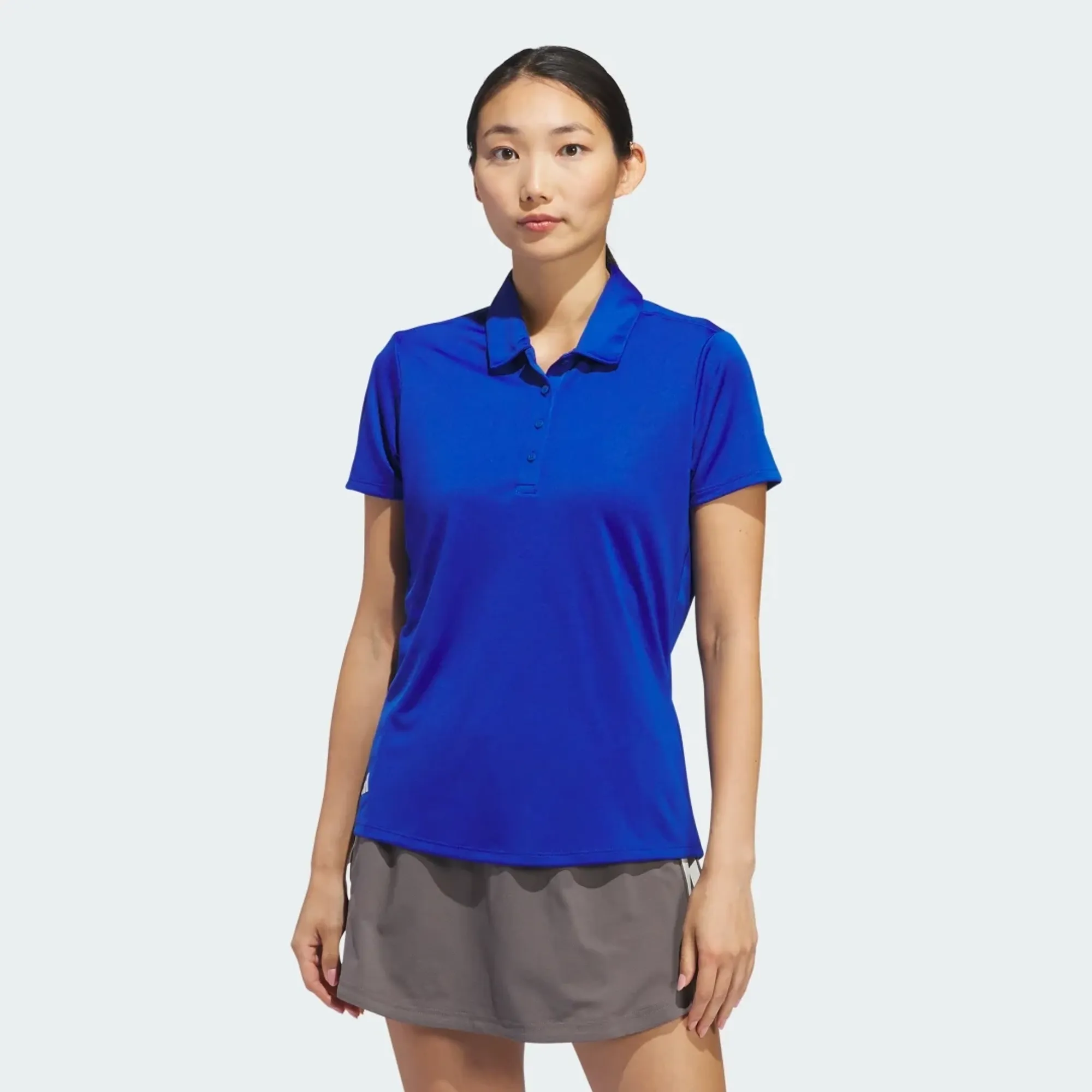 adidas Women's Solid Performance Short Sleeve Polo Shirt