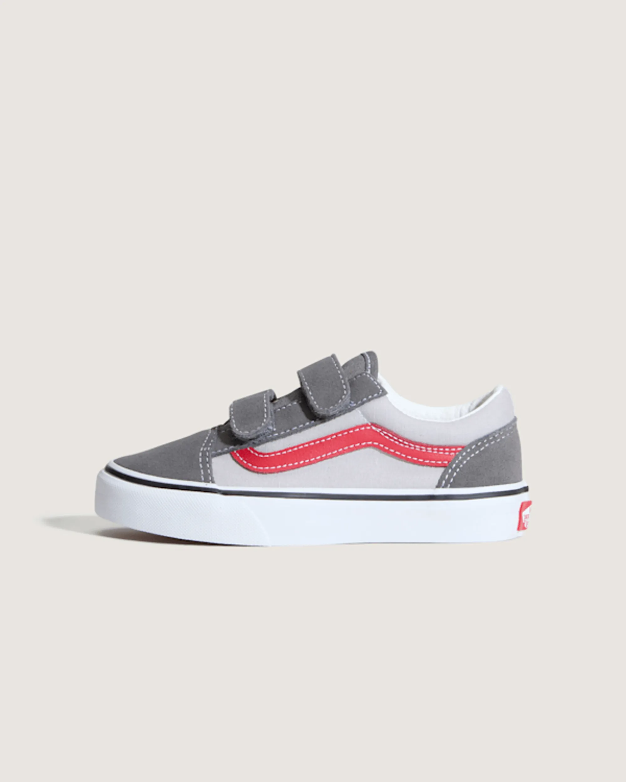 Vans - Kids Old Skool V Shoes (4-8 Years), Grey