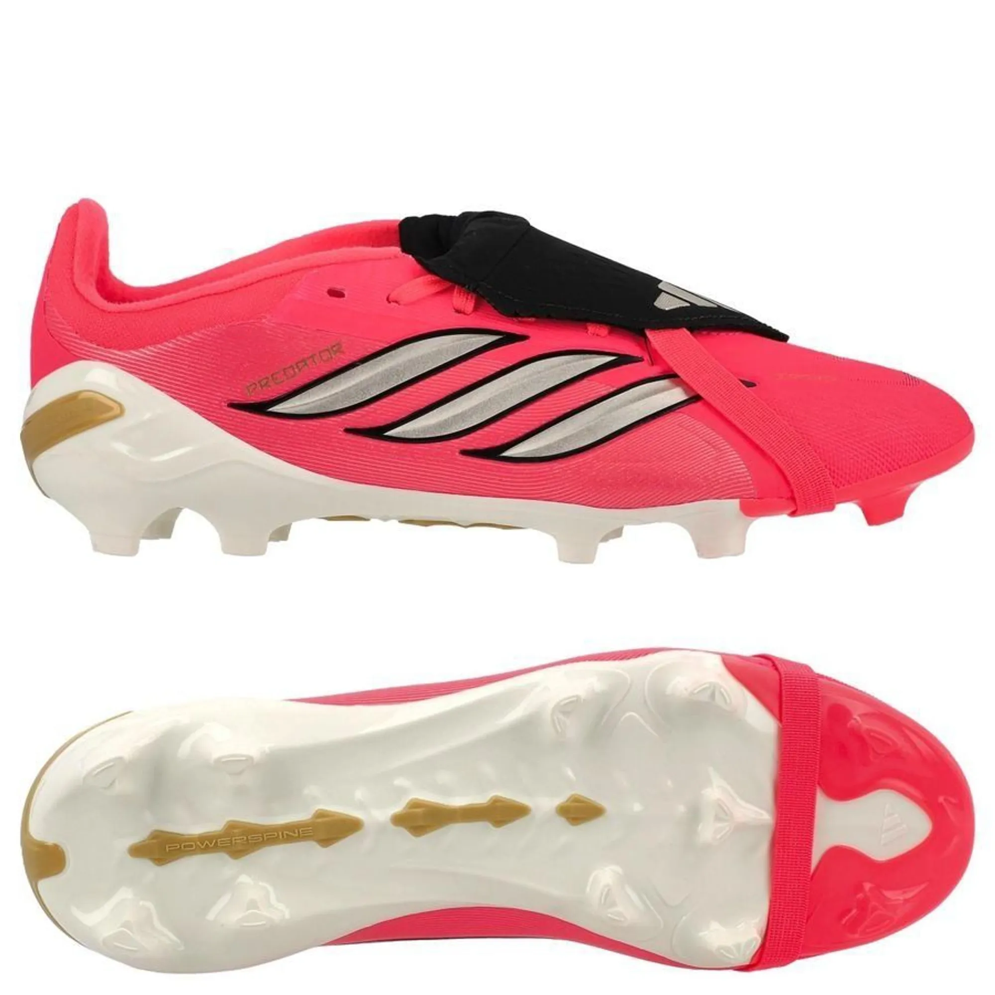 Adidas Predator Elite Fold-Over Tongue Fg Road To Glory - Solar Turbo/Thermal Chrome/Core Black Kids - ['Pink']