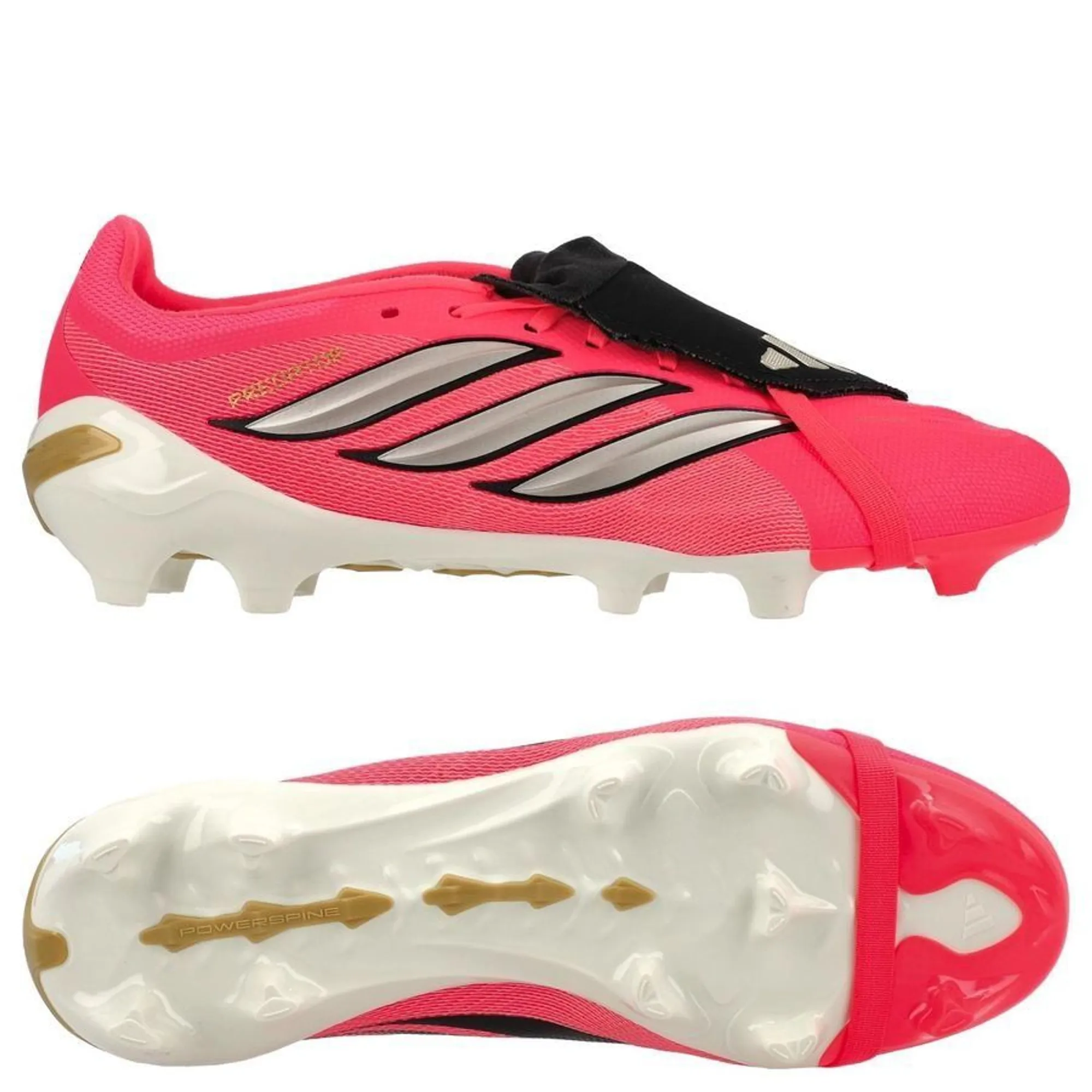 Adidas Predator League Fold-Over Tongue Fg Road To Glory - Solar Turbo/Thermal Chrome/Core Black - ['Pink']