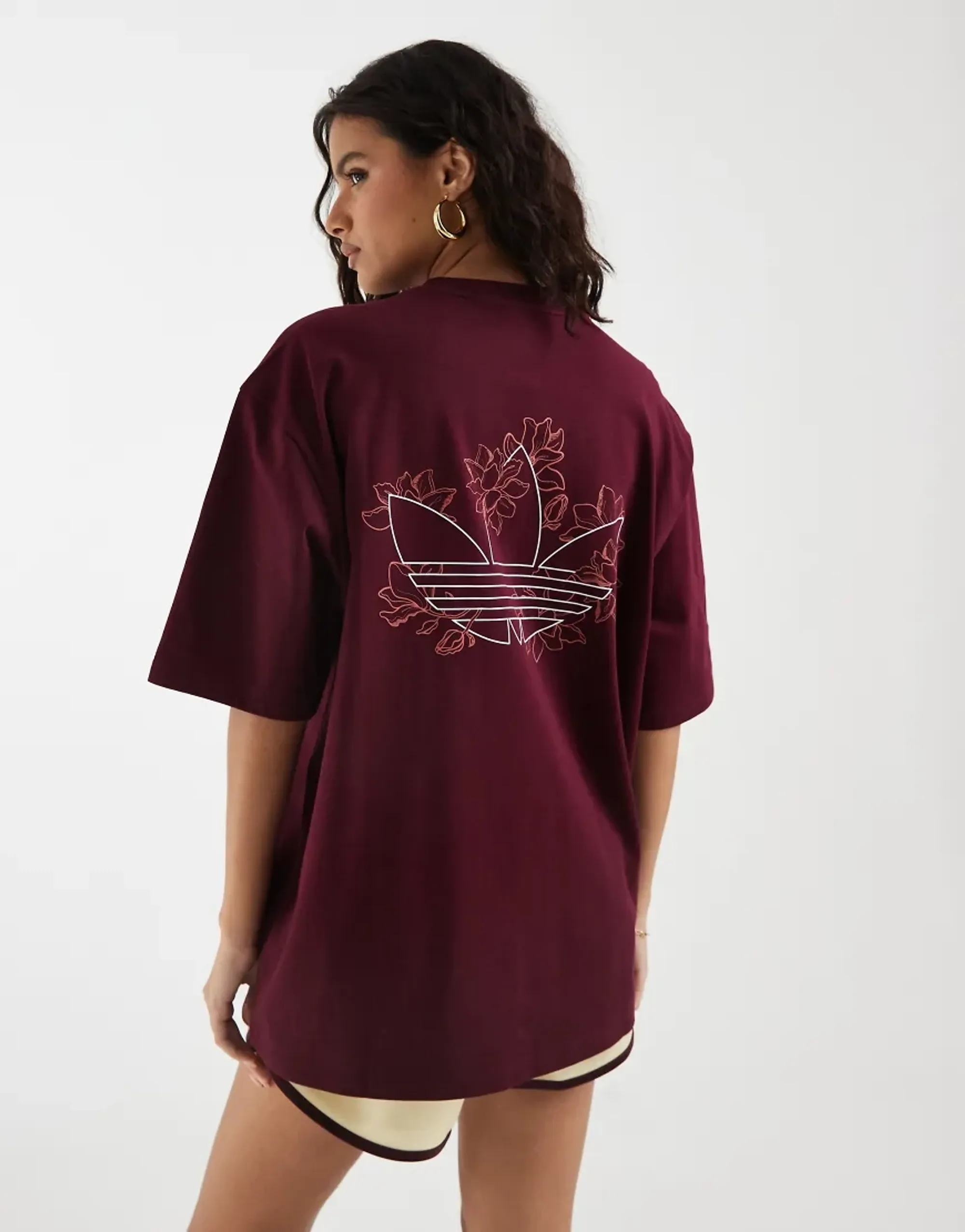 Women's Adidas Originals Graphic T Shirt in Red 