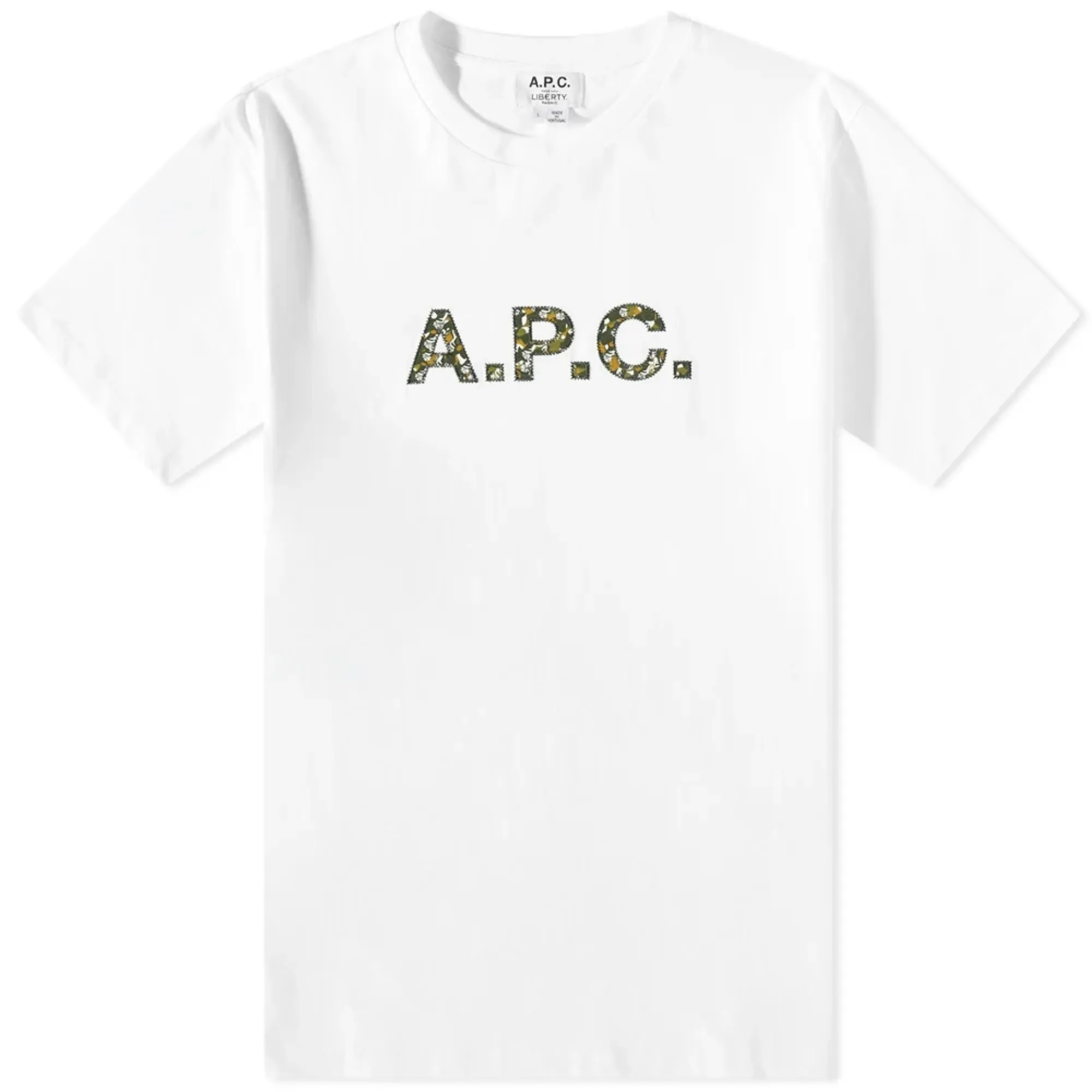 A.P.C. Men's x Liberty Camo Logo T-Shirt White