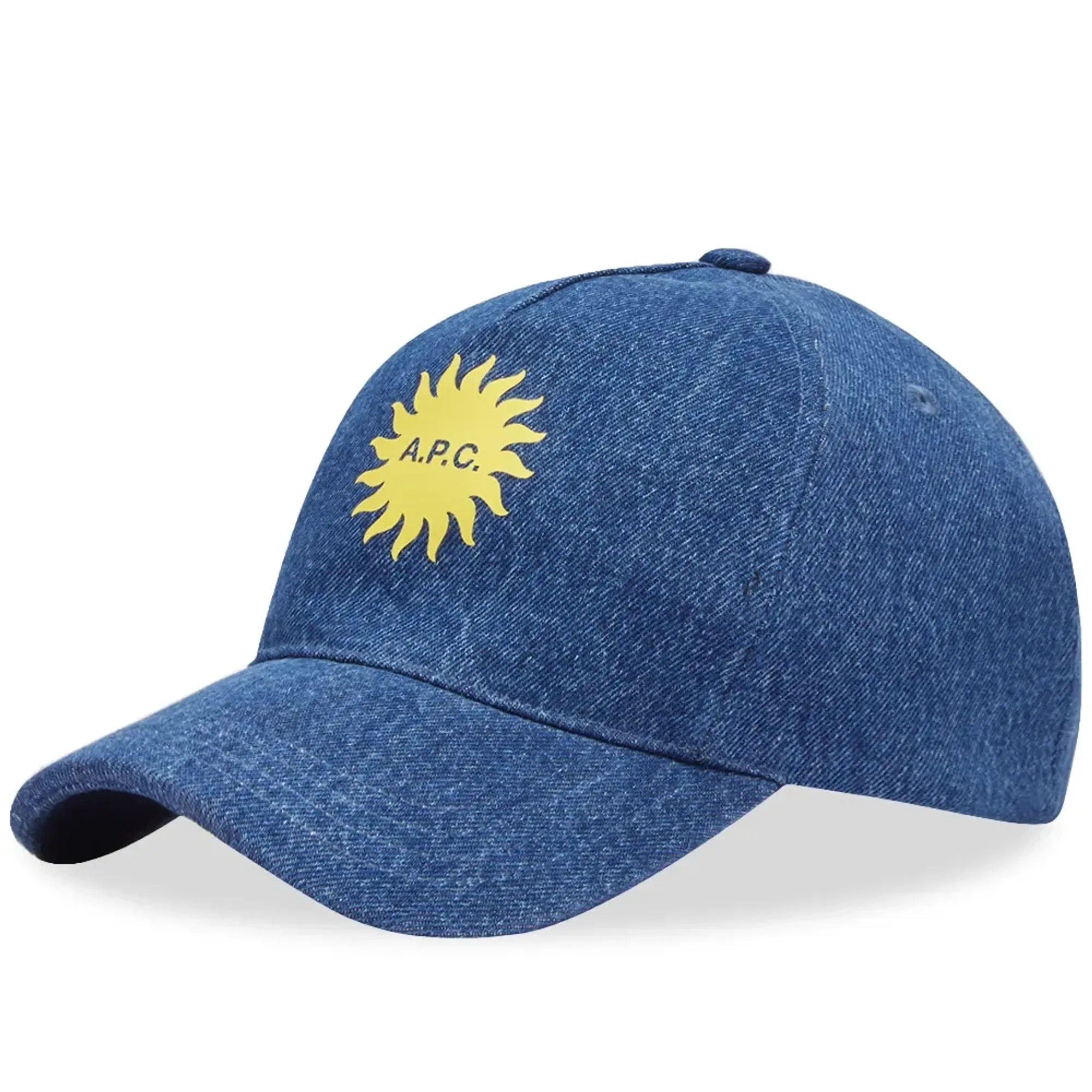 A.P.C. Men's Eden Vacances Denim Cap Washed Indigo