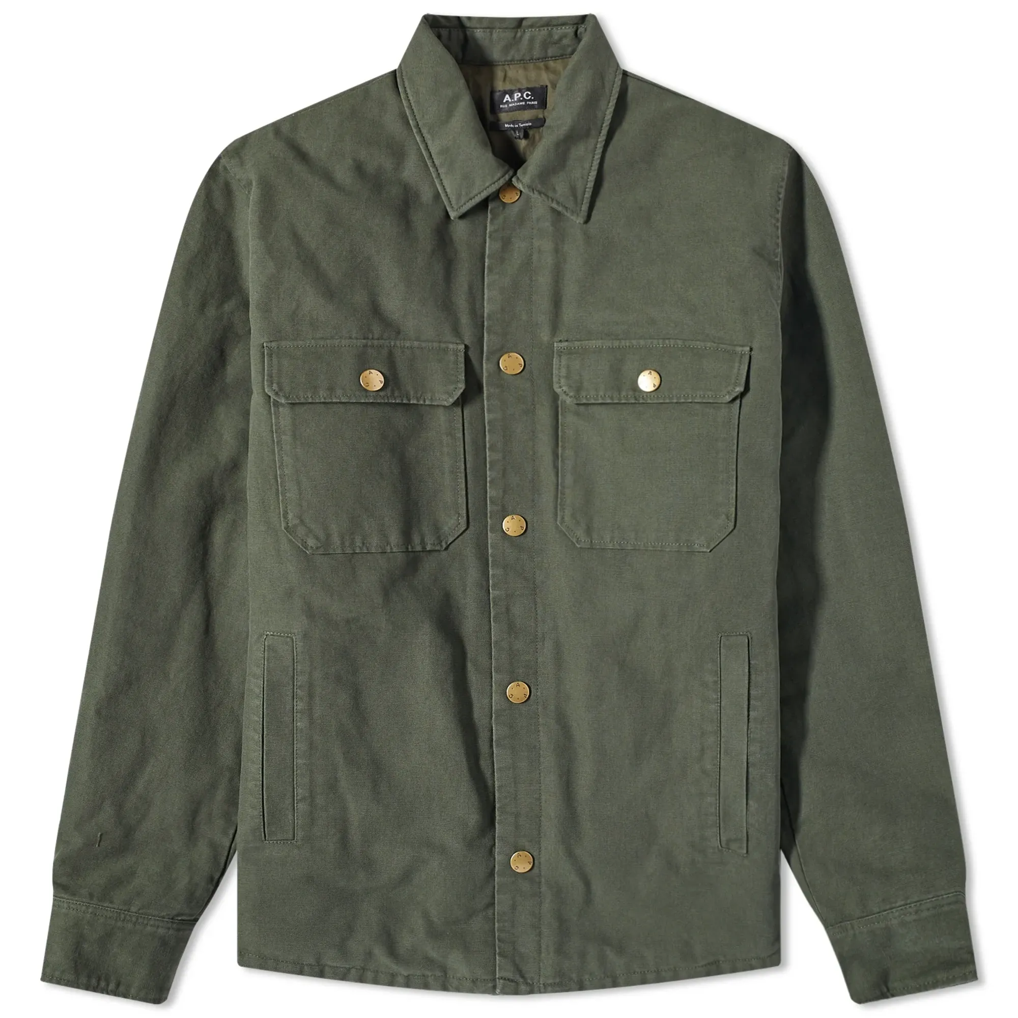 A.P.C. Men's Alex Padded Work Jacket Dark Green
