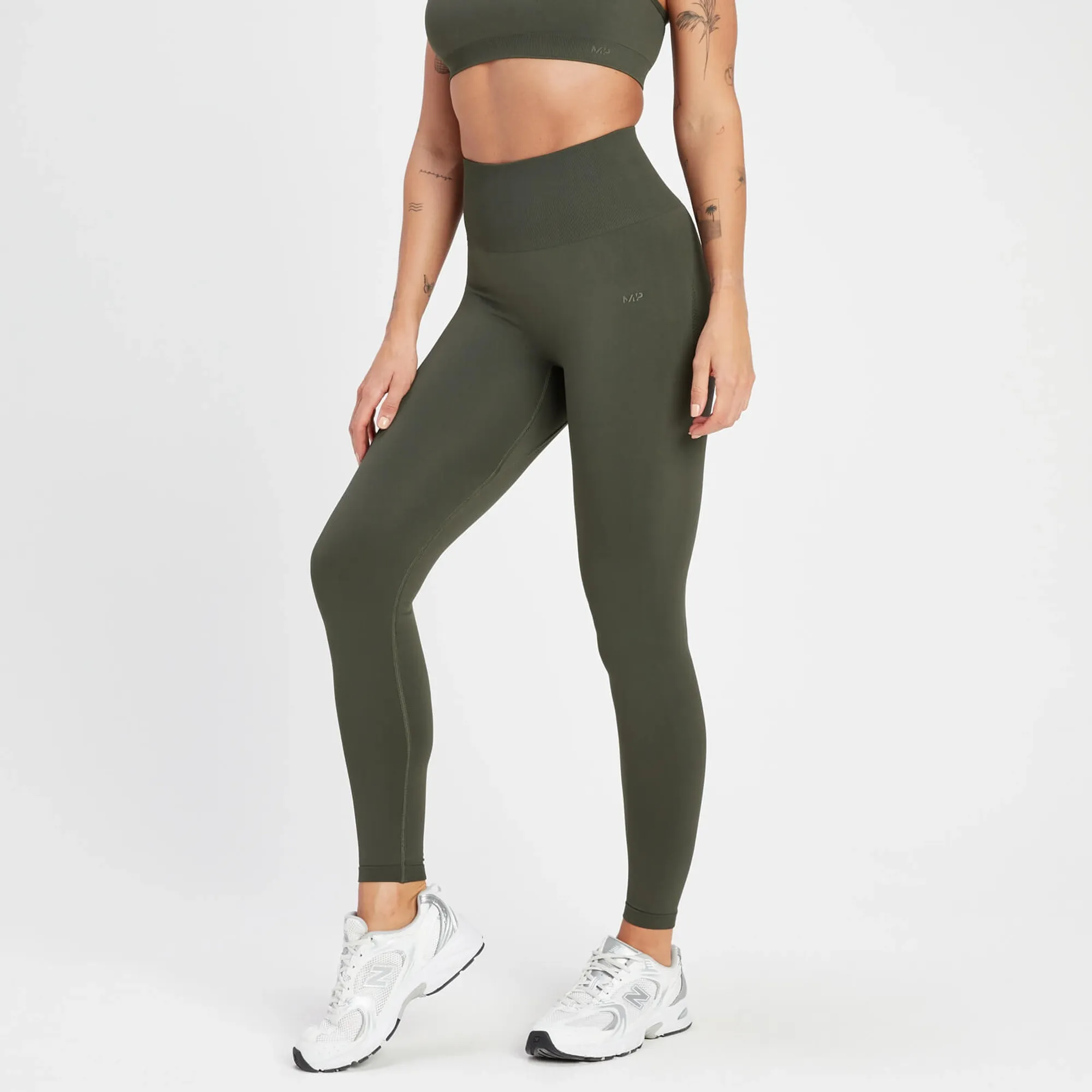 MP Women's Rest Day Seamless Leggings - Taupe Green - M