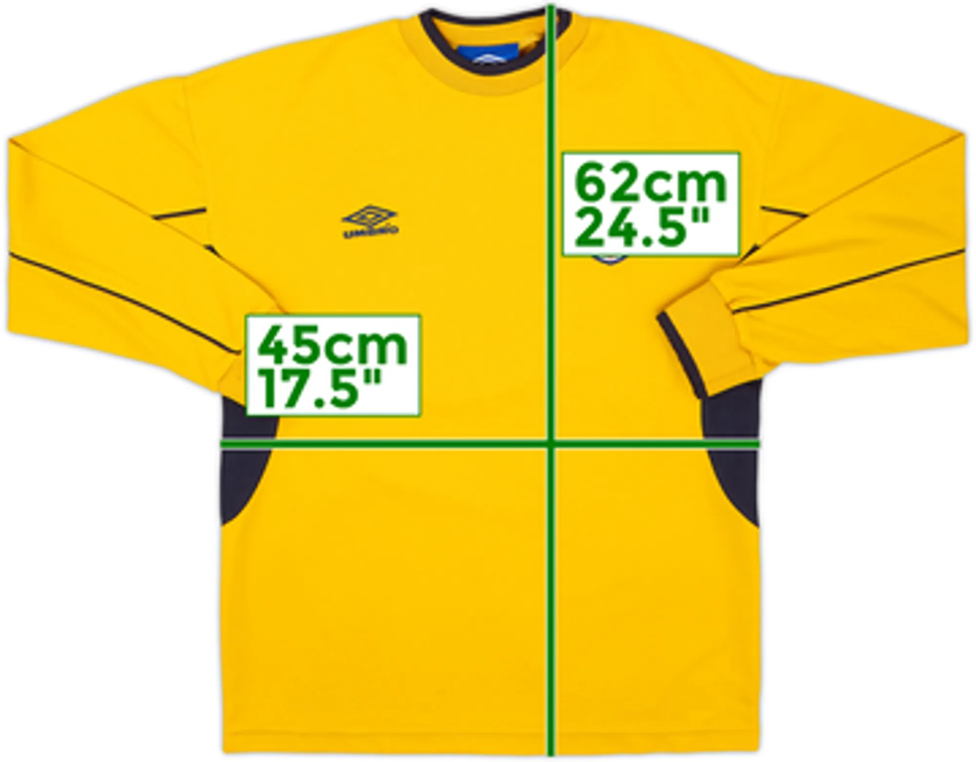 1999-01 England GK Shirt - 7/10 - (L.Boys)